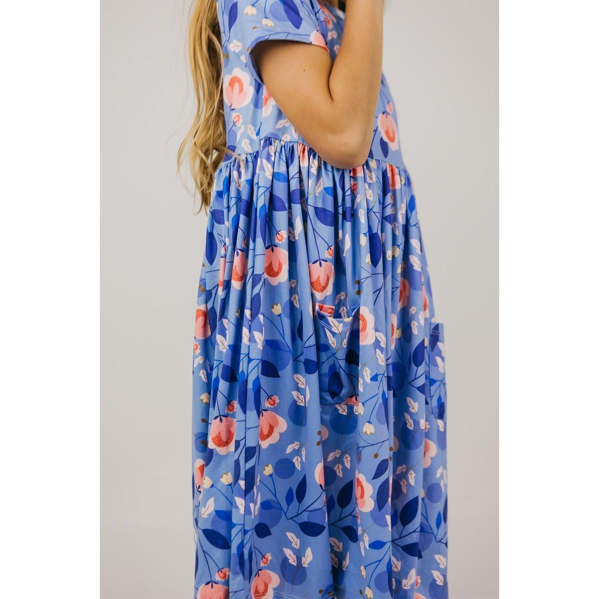 Country Blooms S/S Pocket Twirl Dress