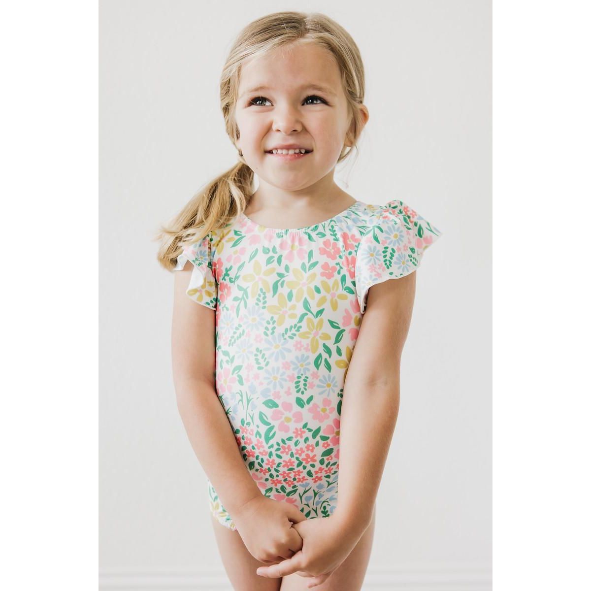 Daffodils S/S Flutter Sleeve Leotard