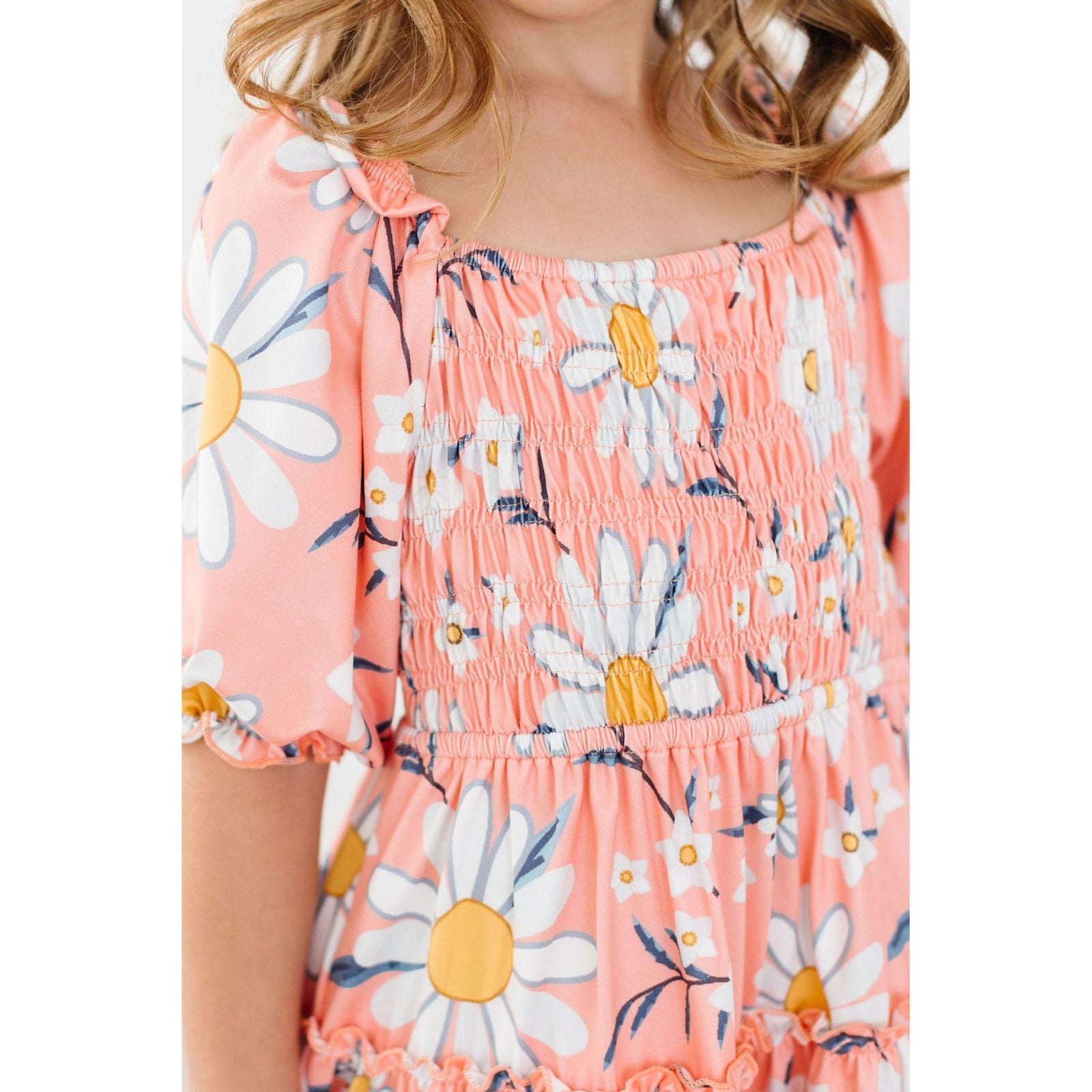 Daisy Darling Smocked Ruffle Dress