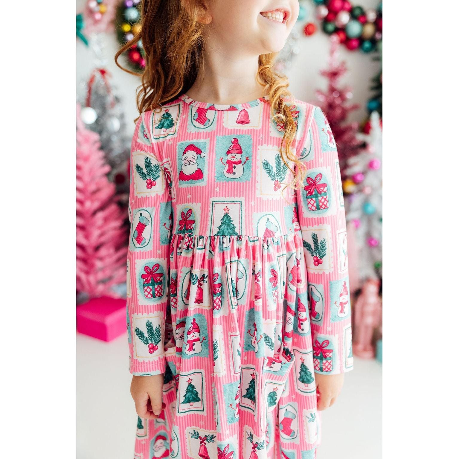 Dear Santa L/S Pocket Twirl Dress