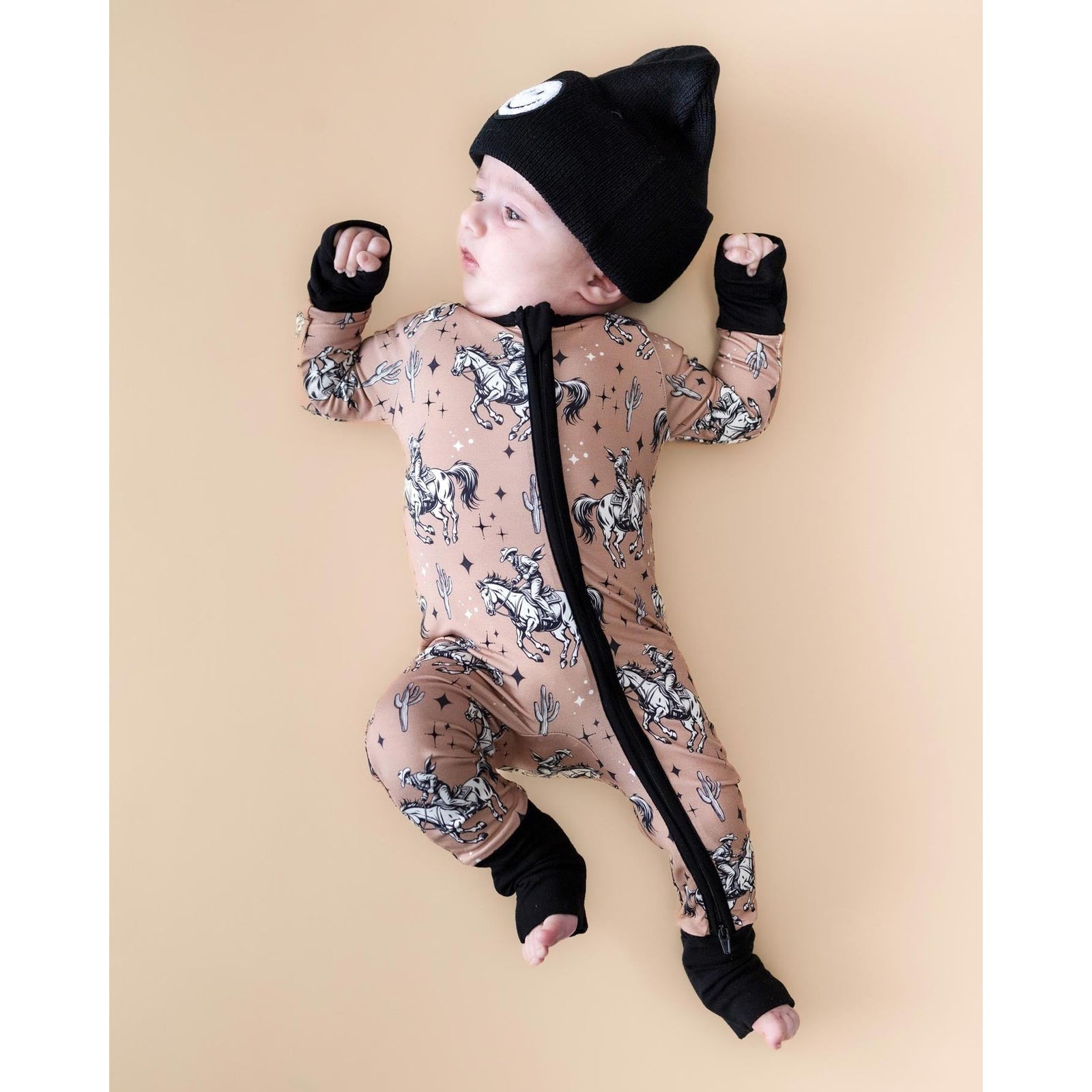 Bamboo Zip Romper | Desert Cowboy