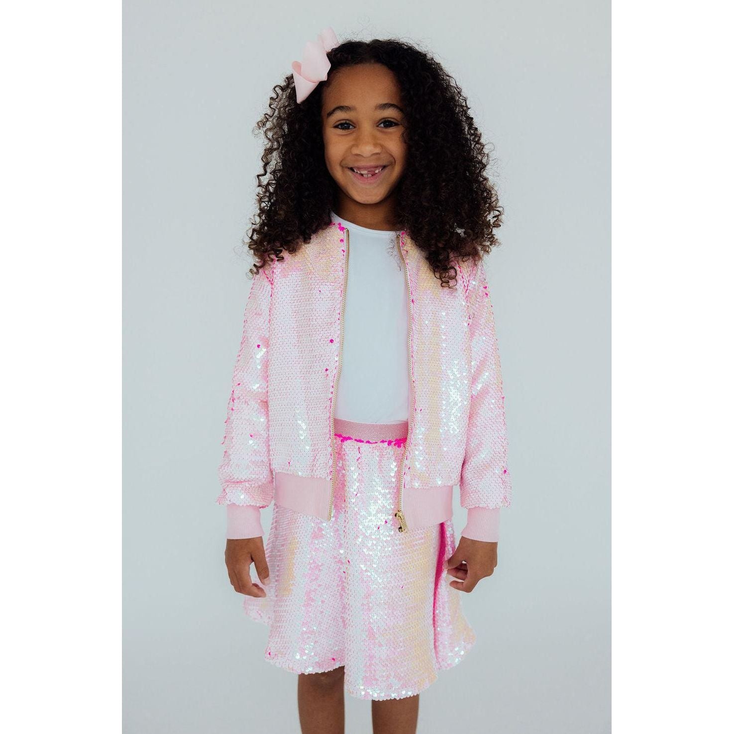 Diva Pink Flip Sequin Twirl Skort