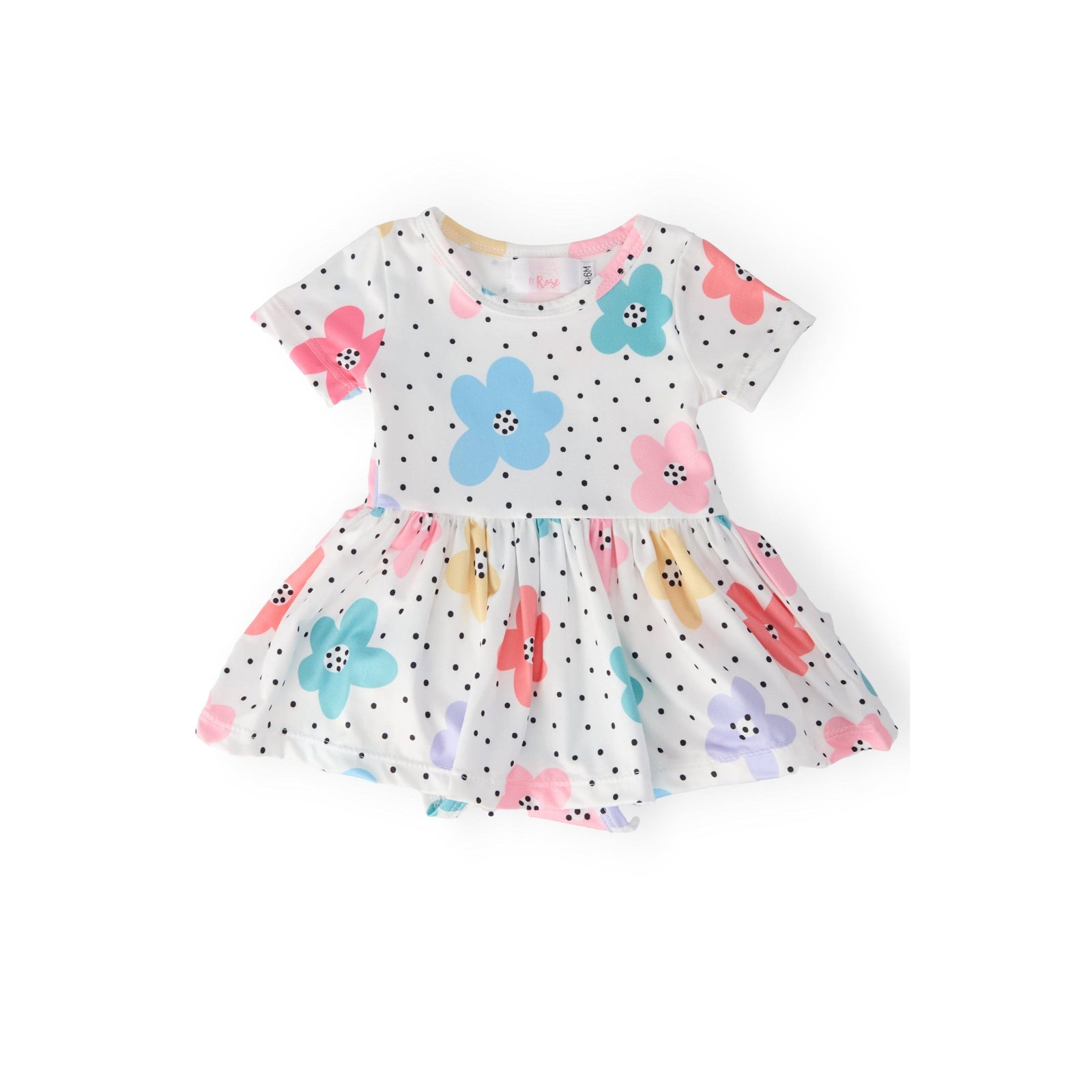 Dots & Daisies S/S Twirl Bodysuit