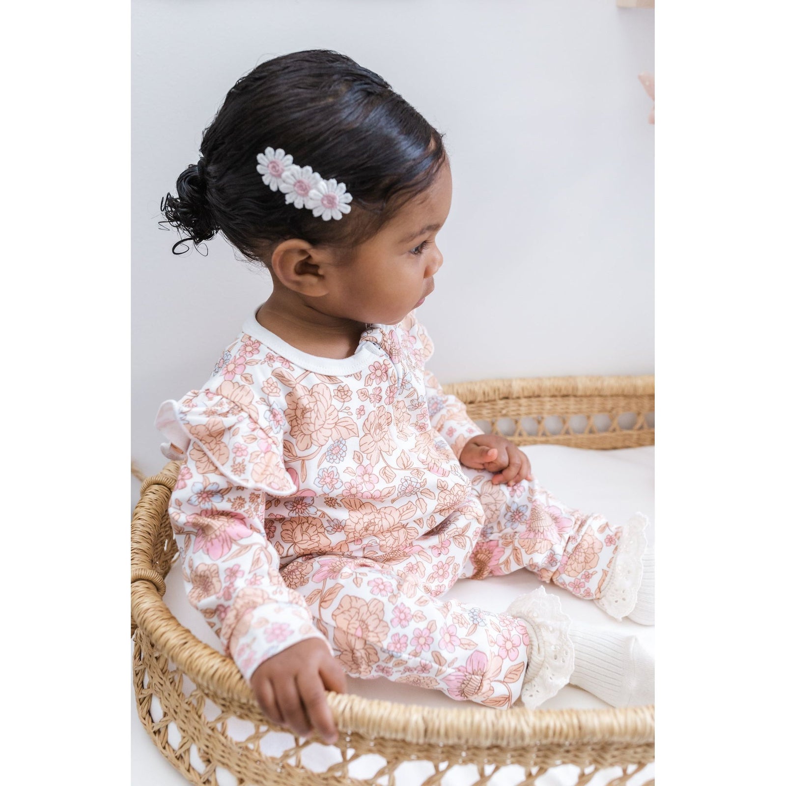 Luna + Luca Floral Jumpsuit + Bow