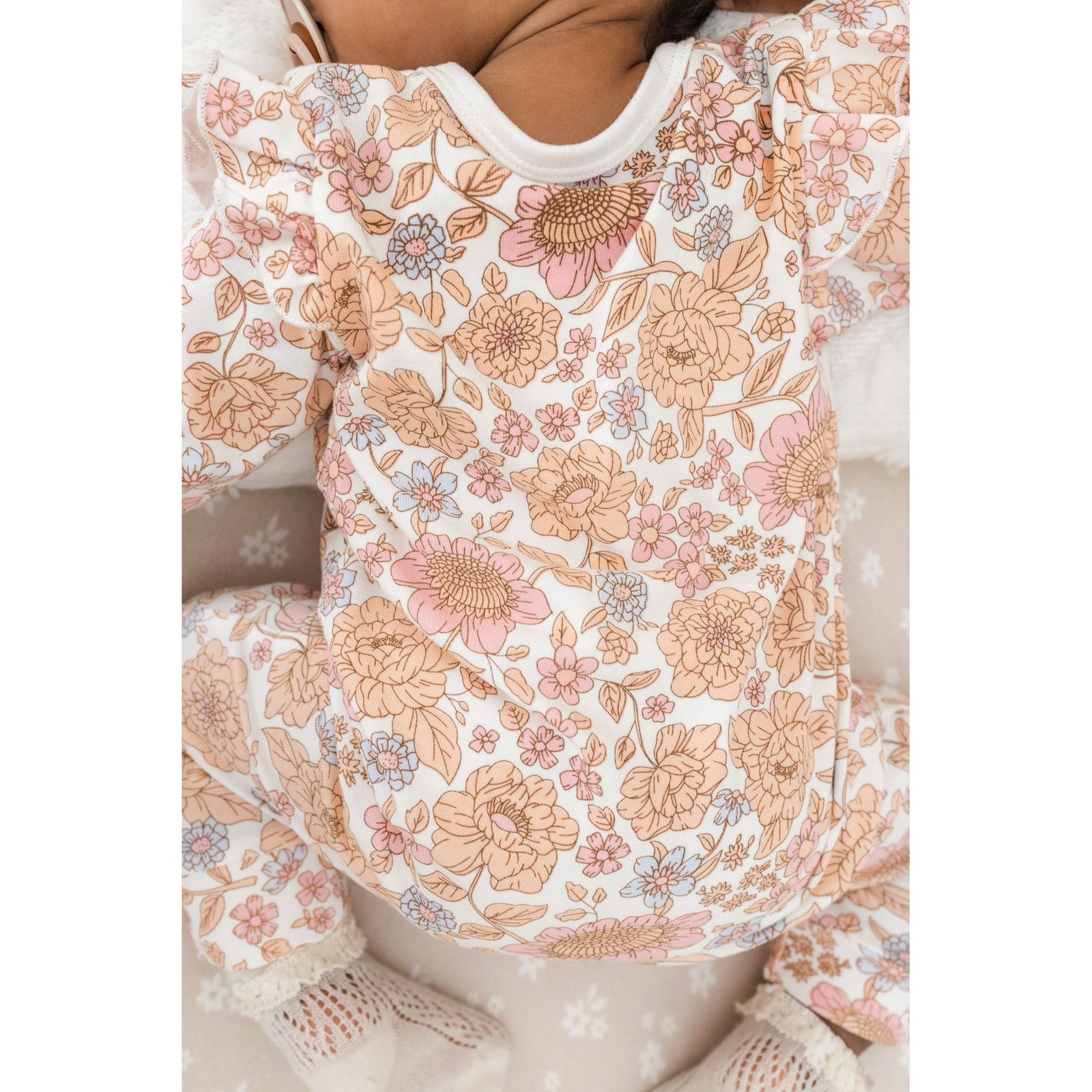 Luna + Luca Floral Jumpsuit + Bow