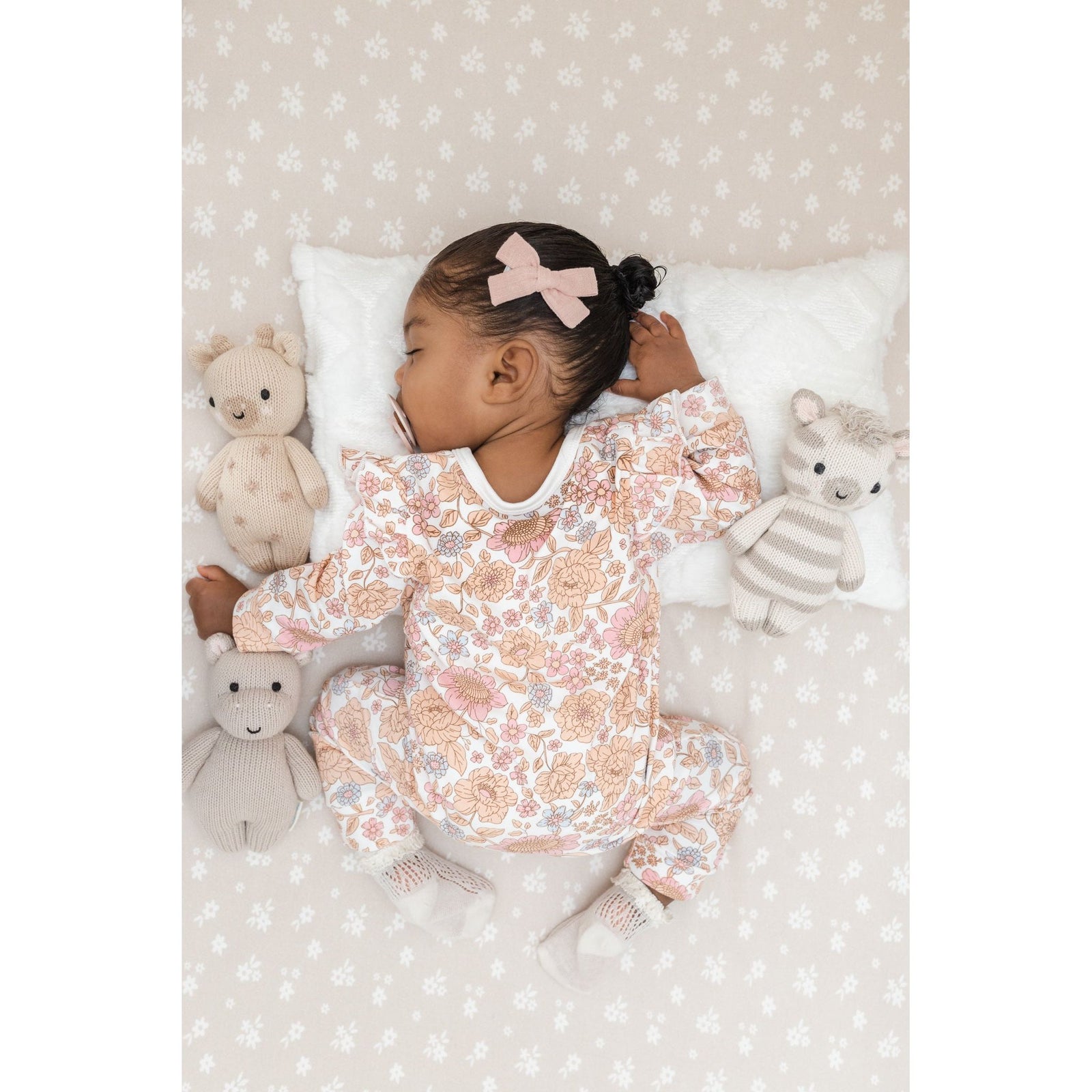 Luna + Luca Floral Jumpsuit + Bow