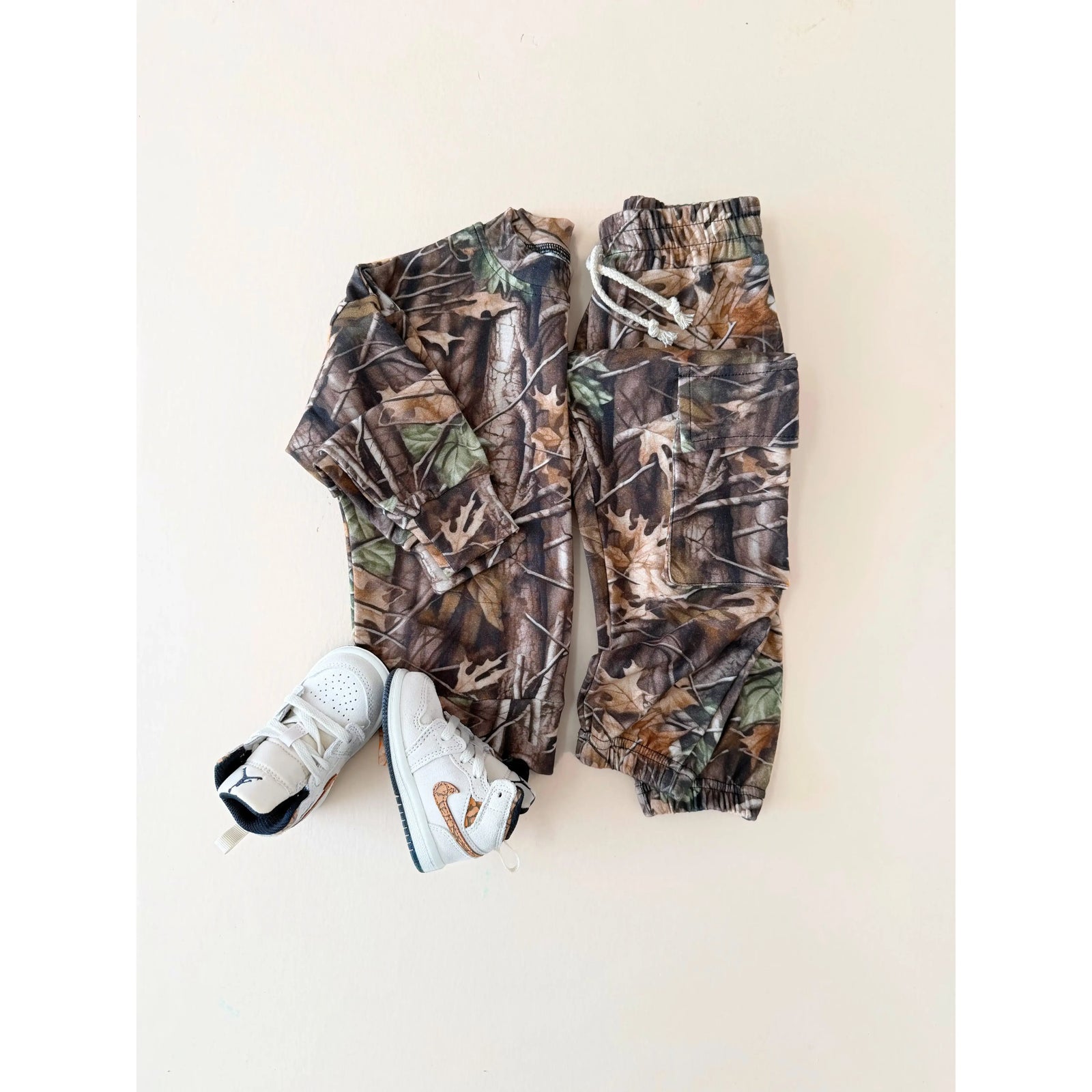 Cargo Jogger Set | Brown Camo