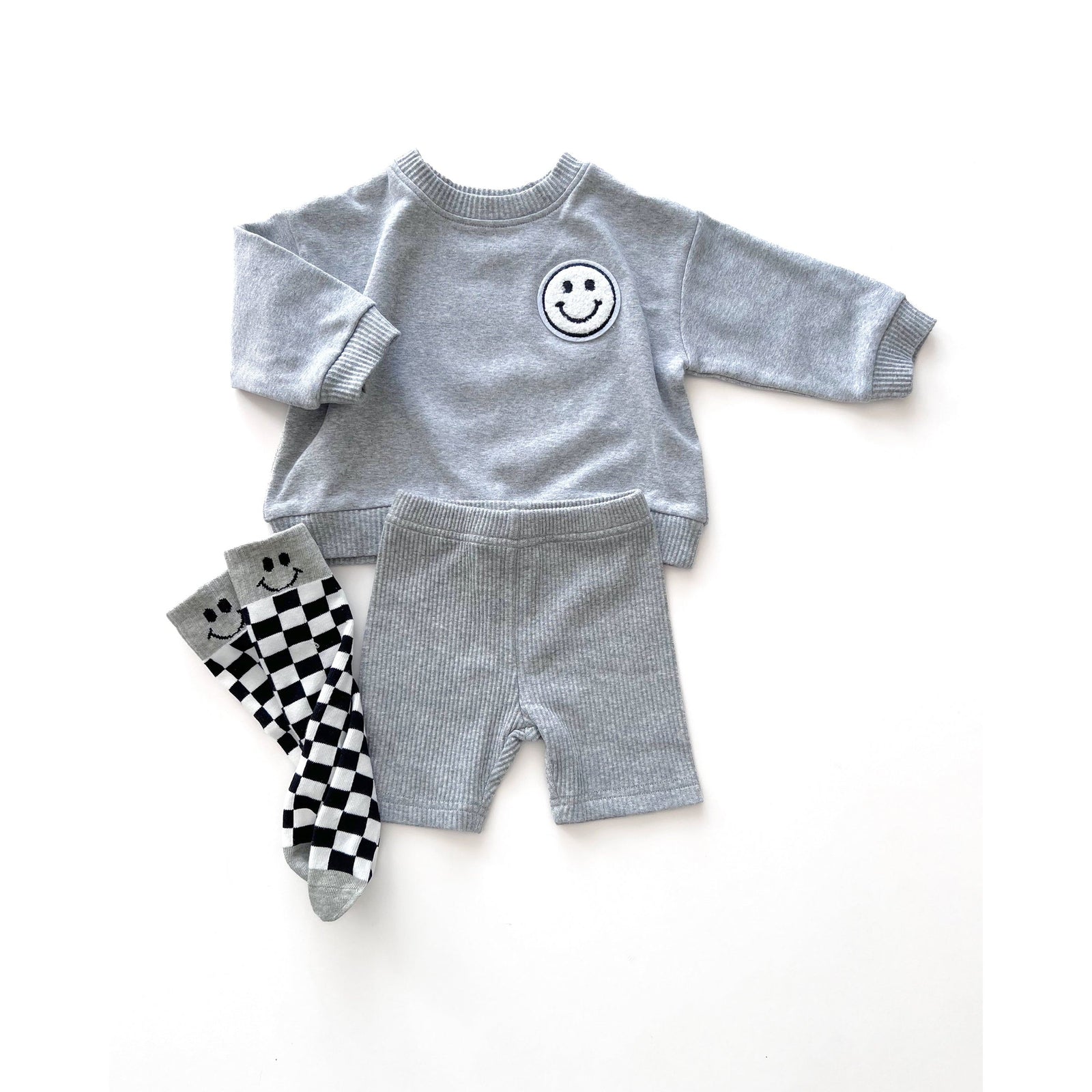 Biker Shorts Set | Gray