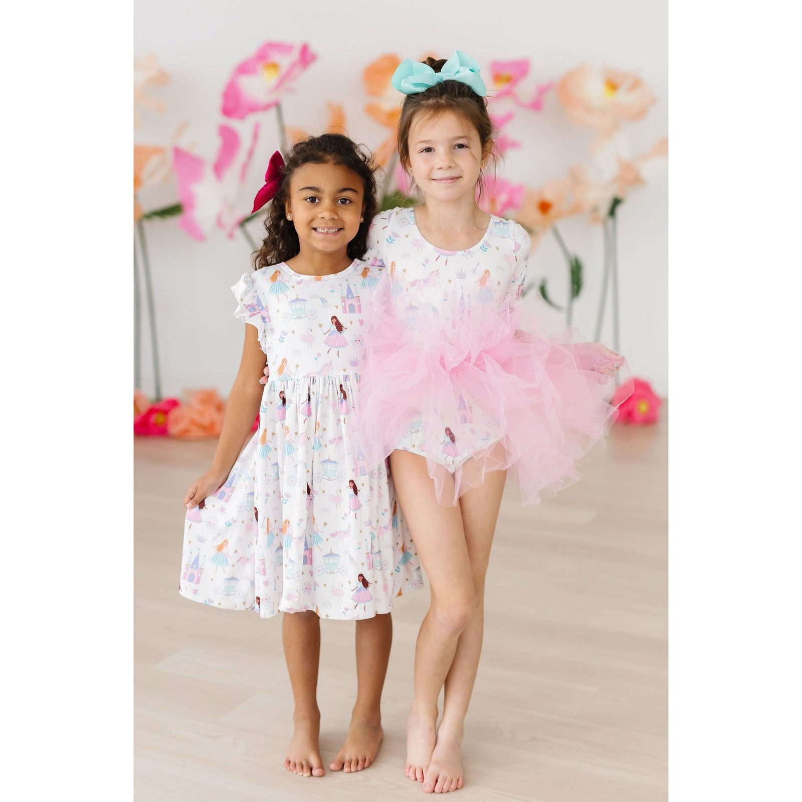Fairy Princess Flutter Sleeve Twirl Dress