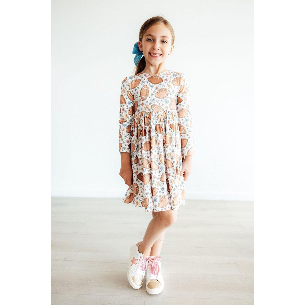 Football Friday L/S Pocket Twirl Dress