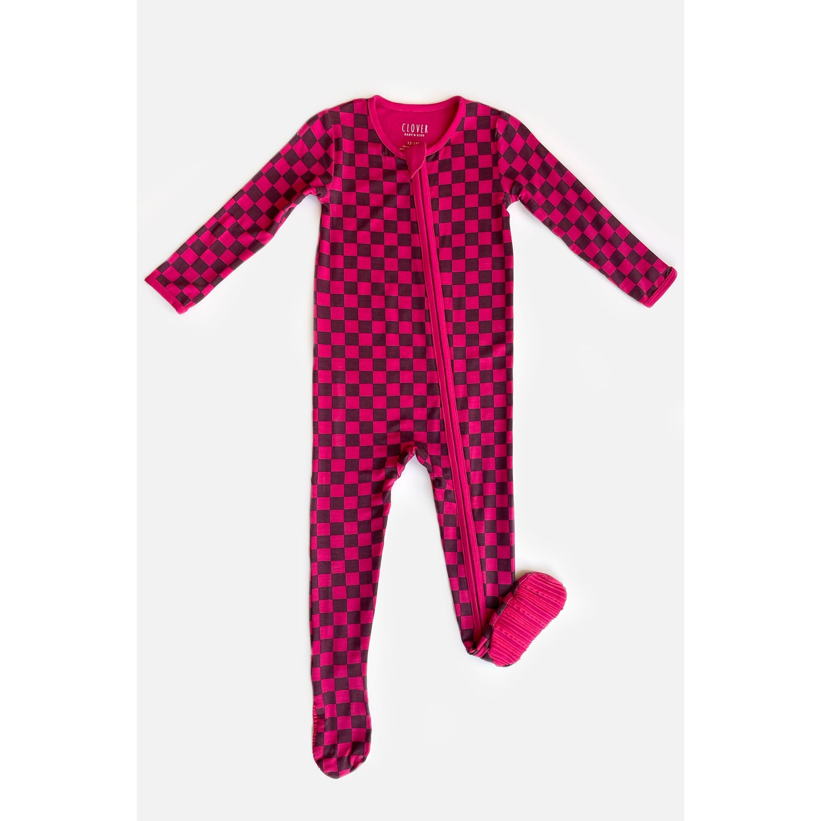 Soft & Stretchy Zipper Footie - Clover x Bohemian Mama