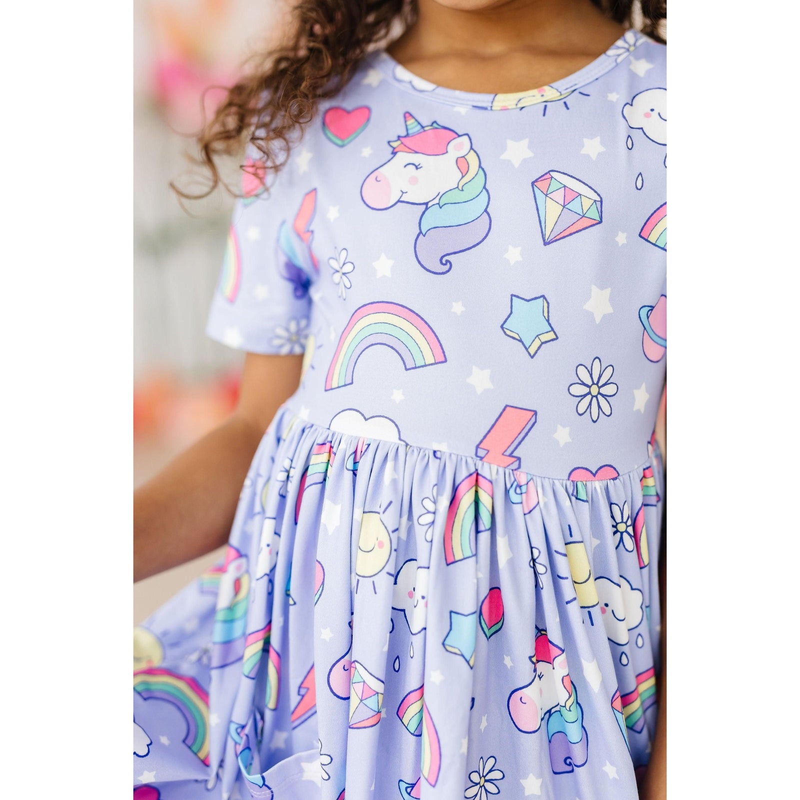 Galactic Unicorns S/S Pocket Twirl Dress