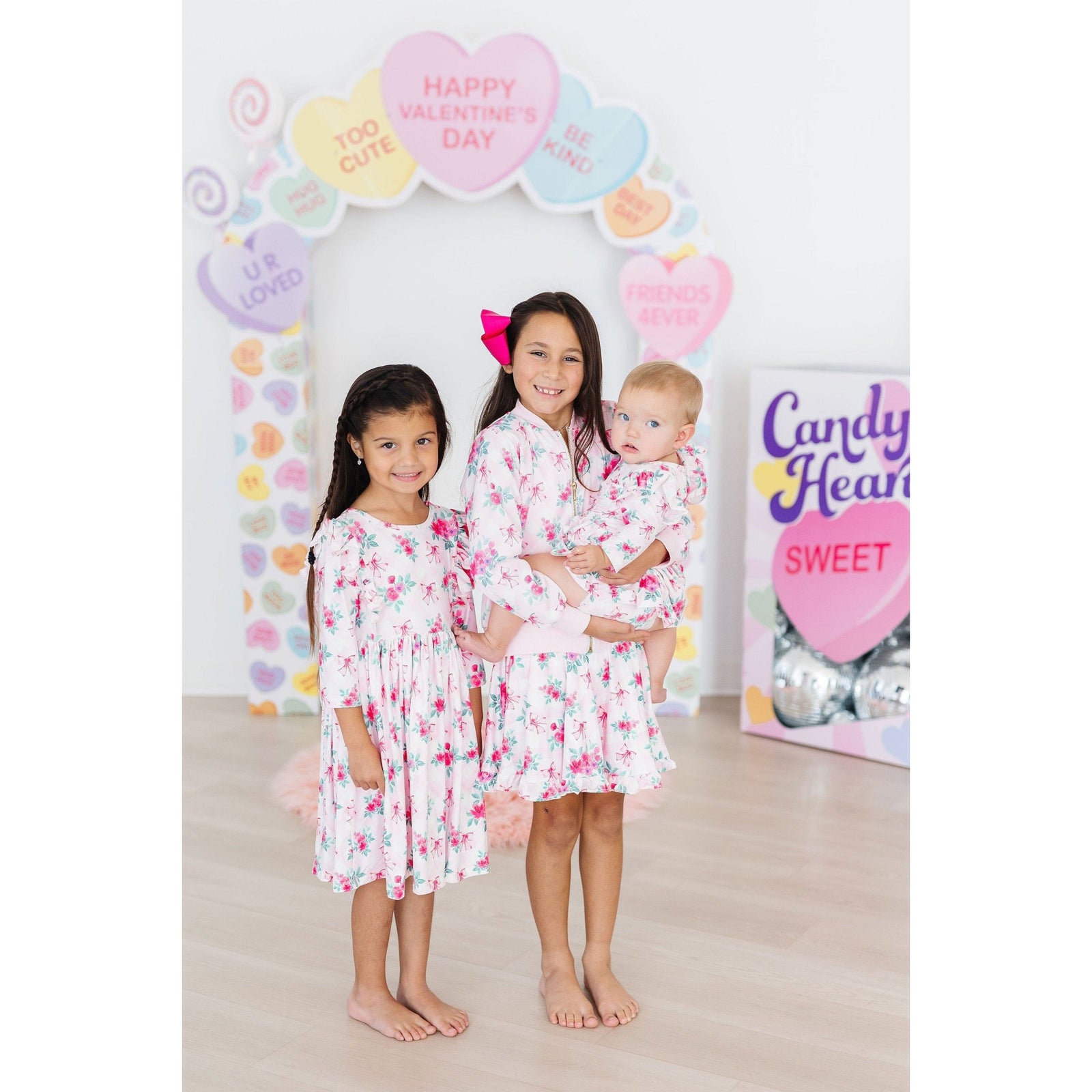 Gingham Bows Satin Jacket