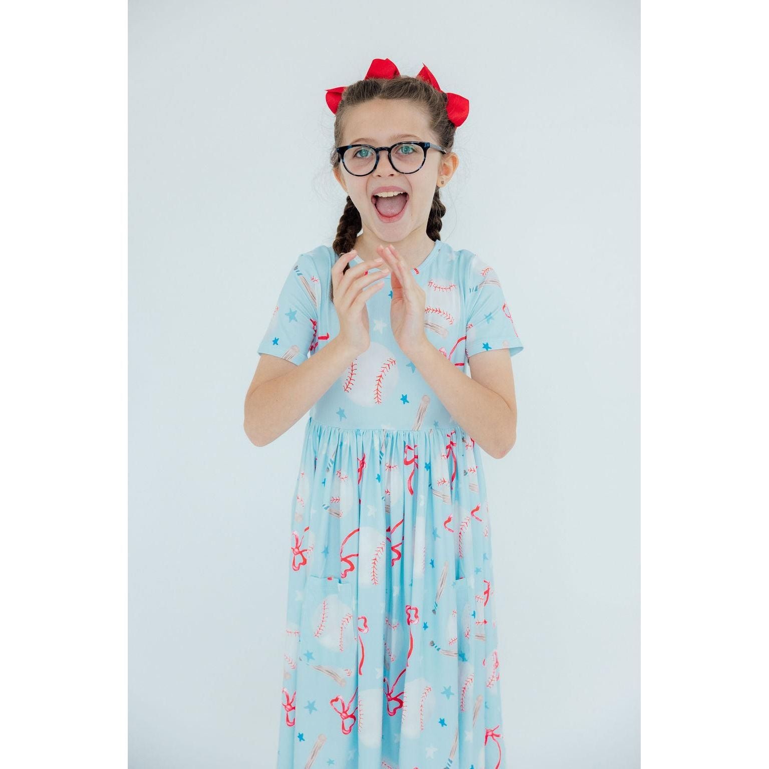 Grand Slam Glam S/S Pocket Twirl Dress