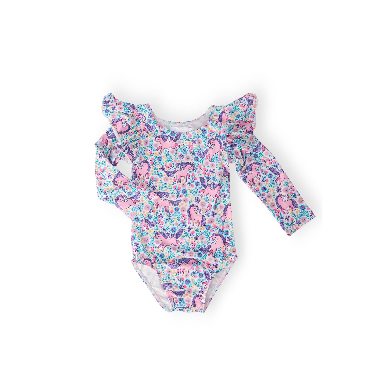 Head in the Clouds L/S Flutter Sleeve Leotard