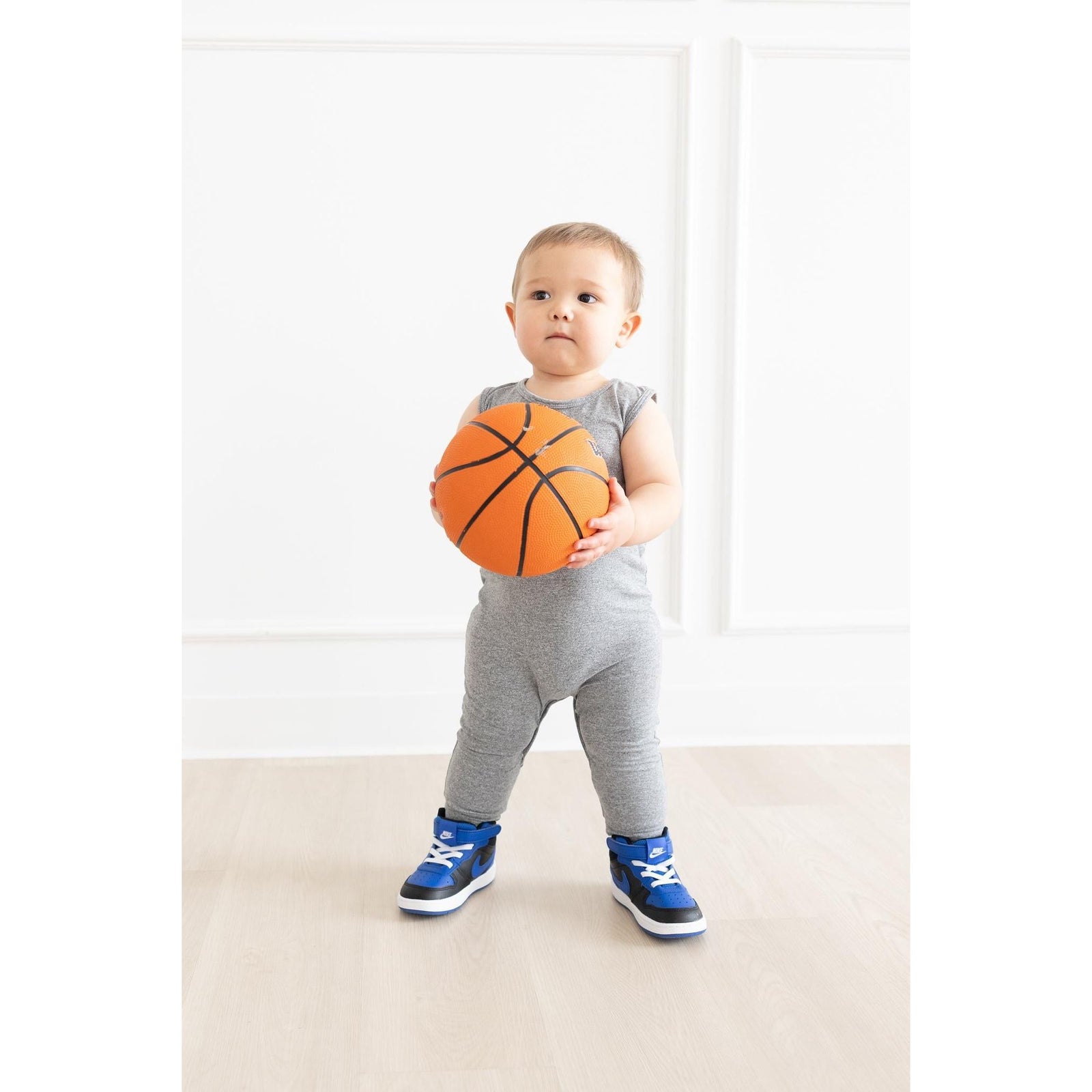 Heather Gray Tank One-Piece Jogger
