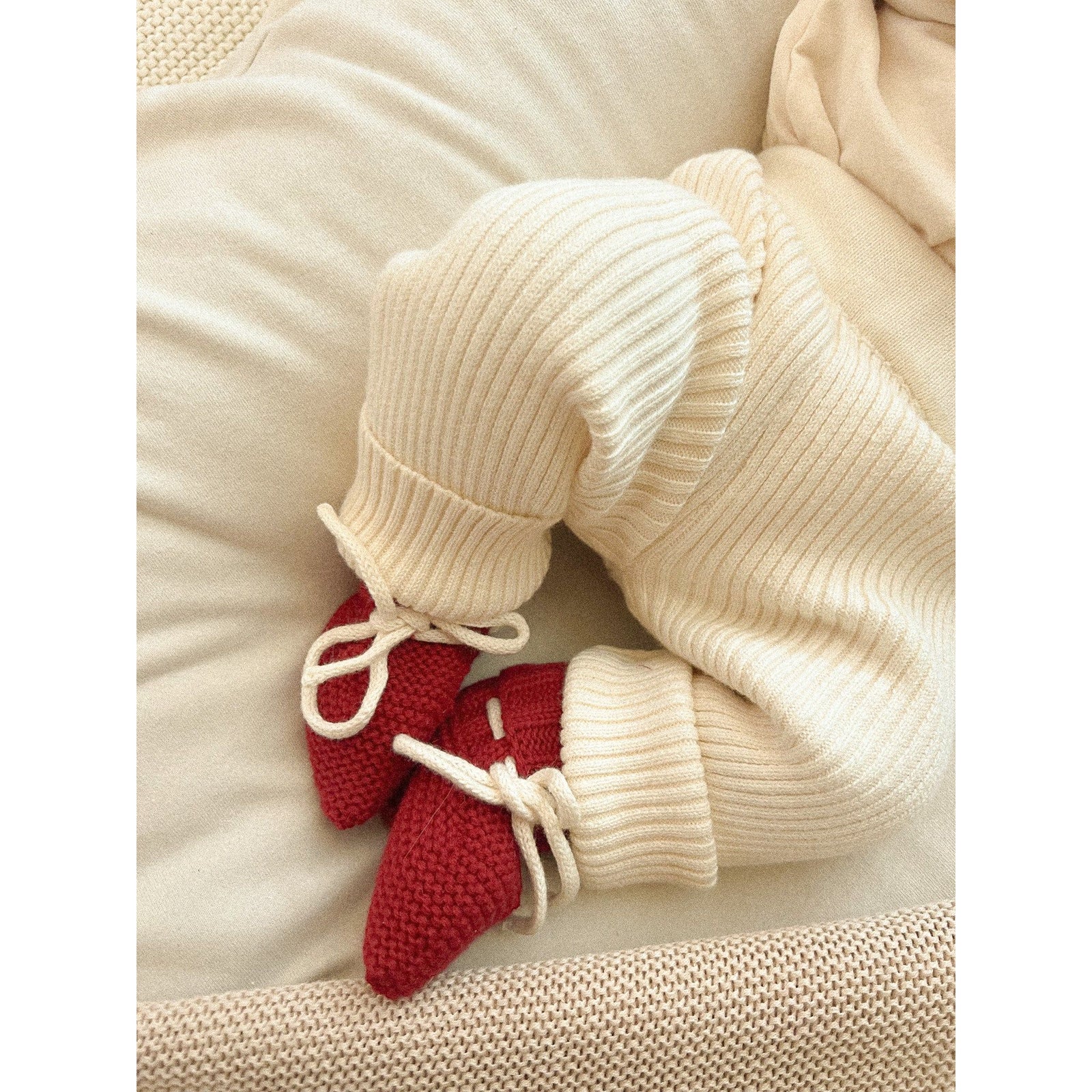 Luna + Luca Baby Rib Leggings - Cream