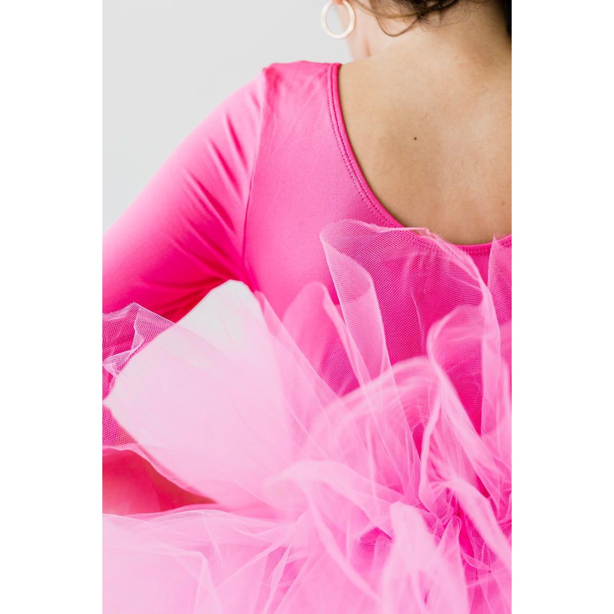 Hot Pink 3/4 Tutu Leotard