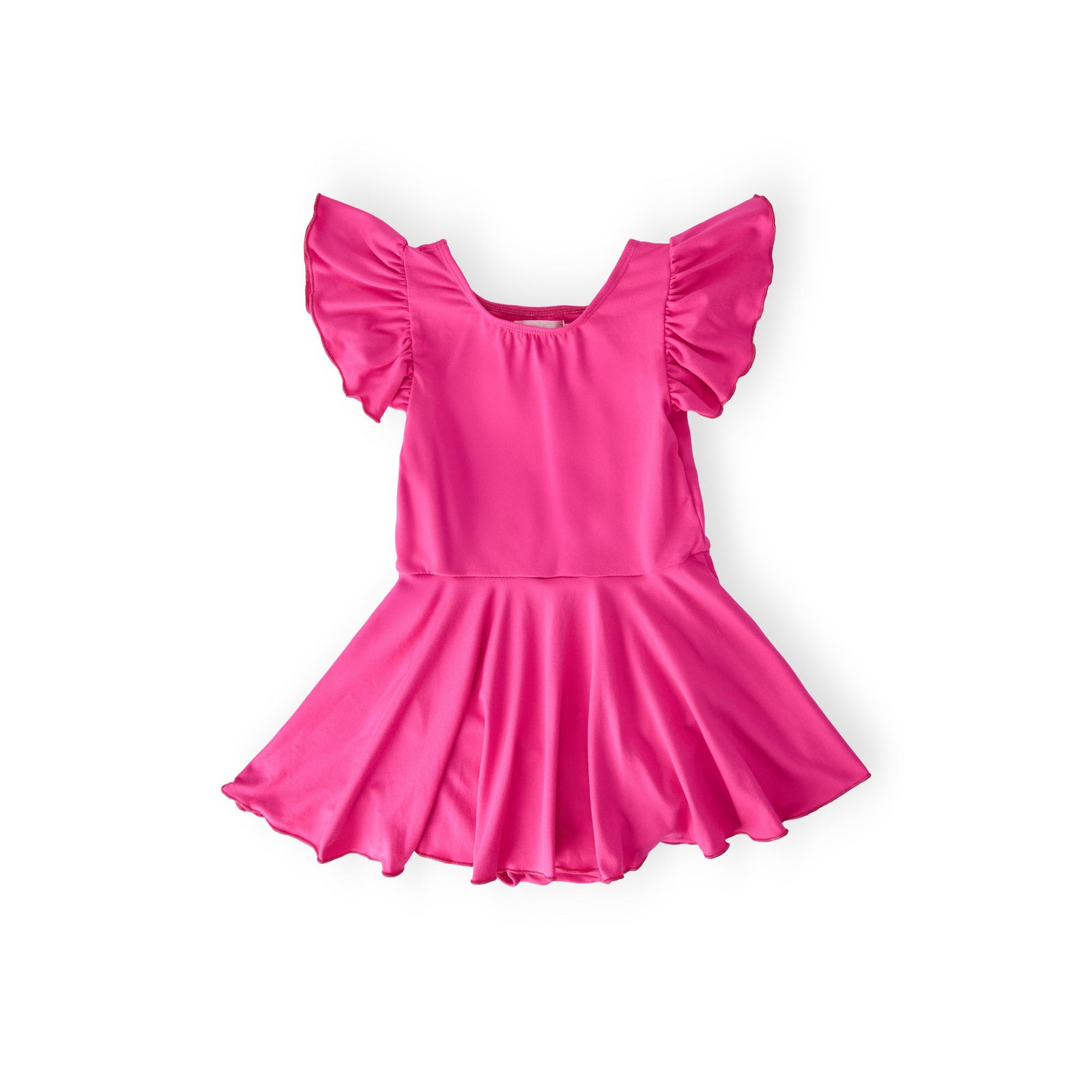 Hot Pink S/S Twirl Leotard
