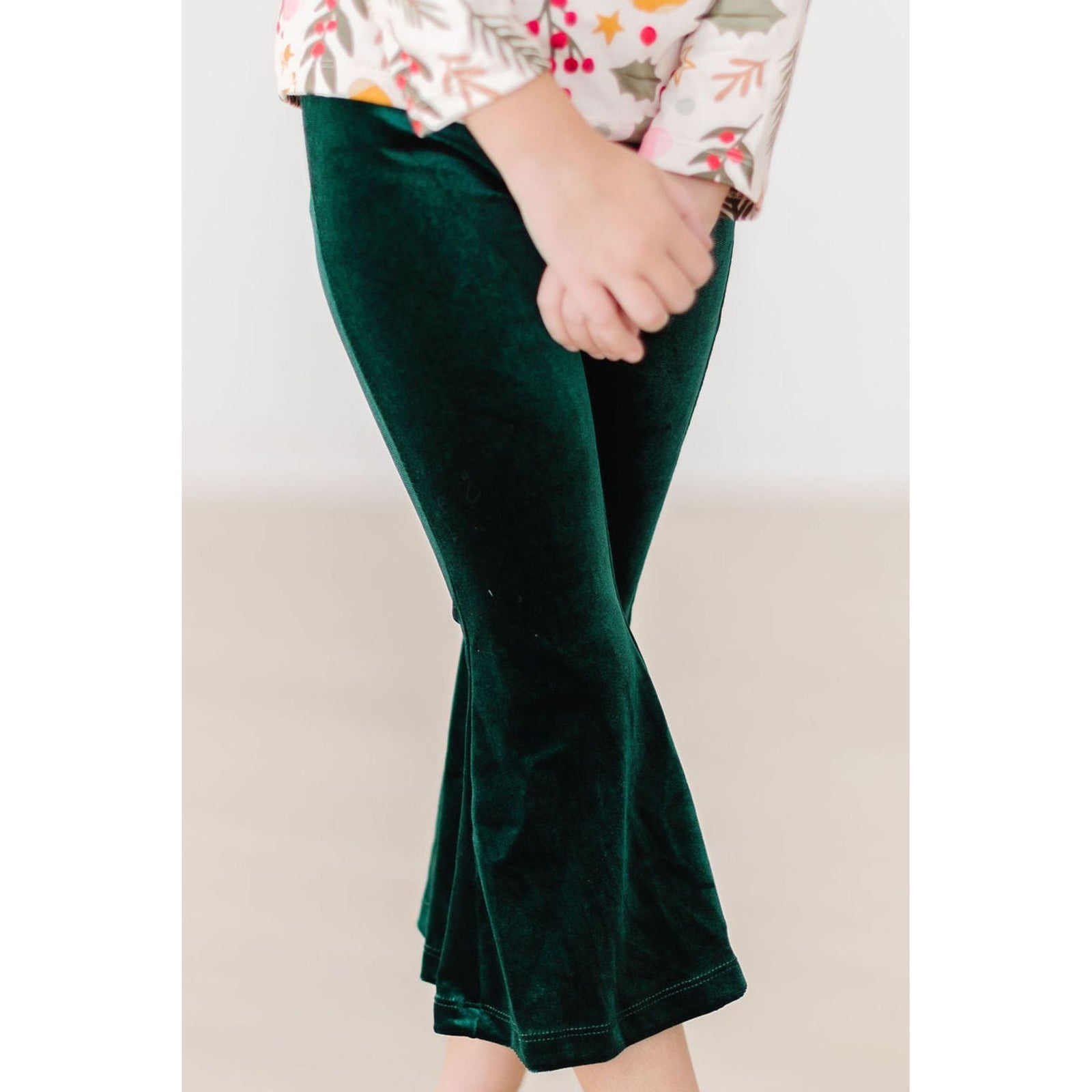 Hunter Green Velvet Bells