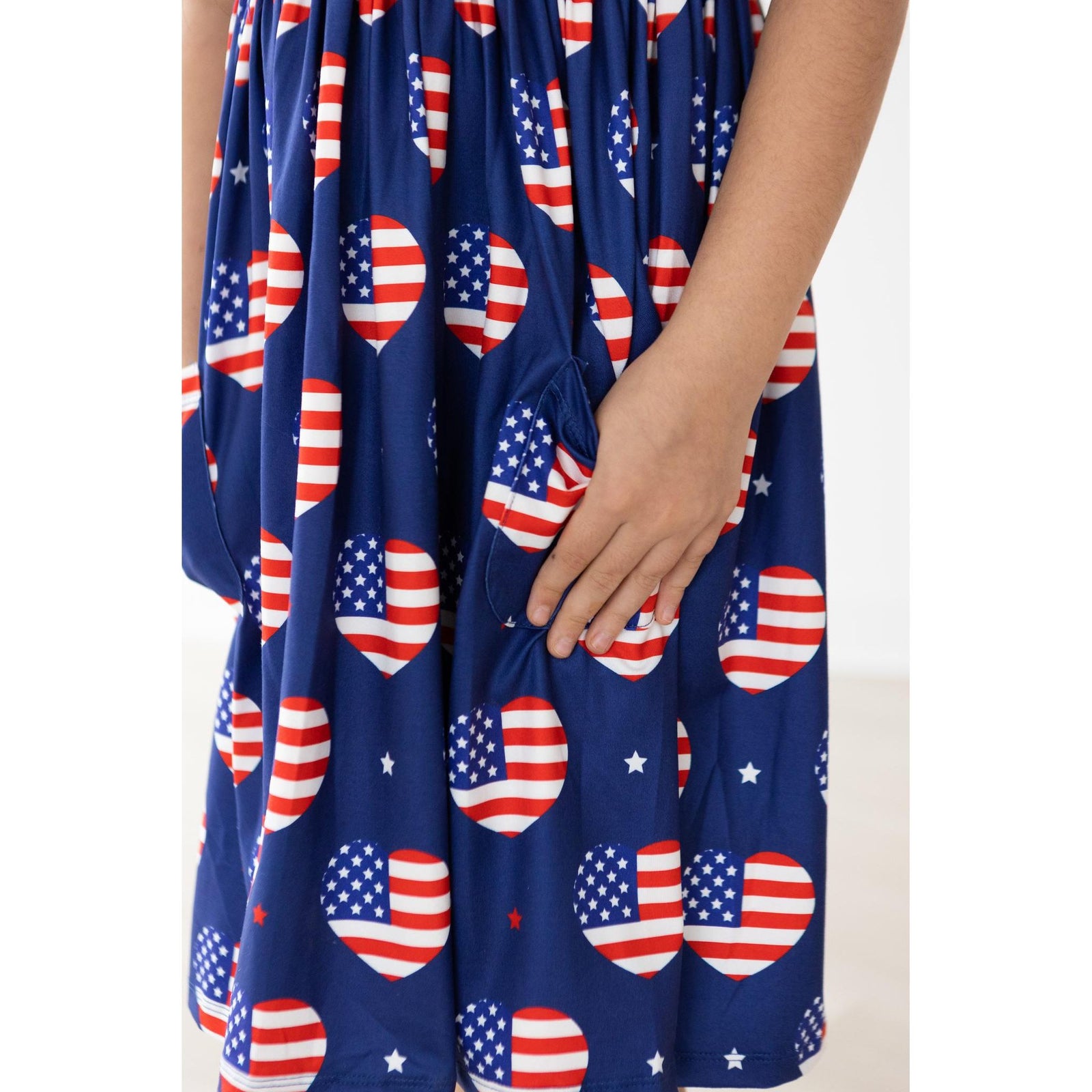 I Heart the USA S/S Pocket Twirl Dress