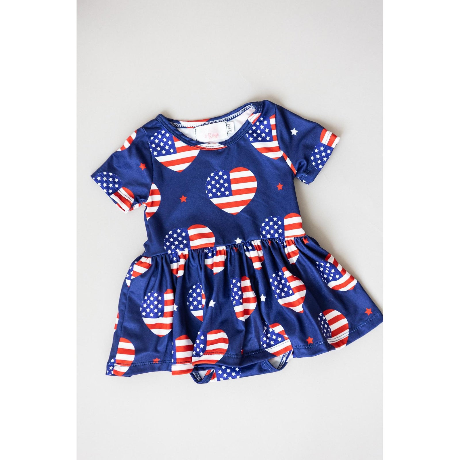 I Heart the USA S/S Twirl Bodysuit