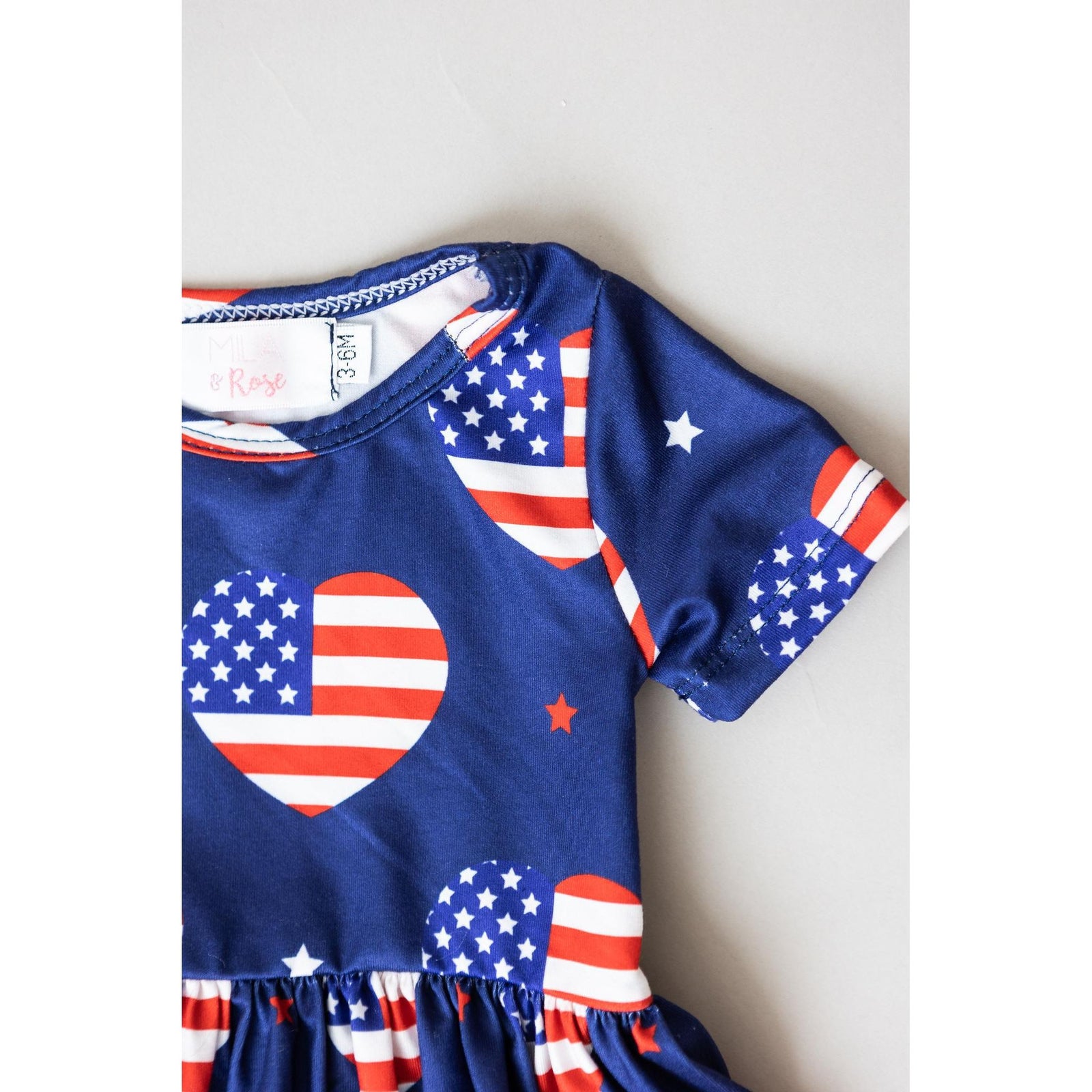 I Heart the USA S/S Twirl Bodysuit