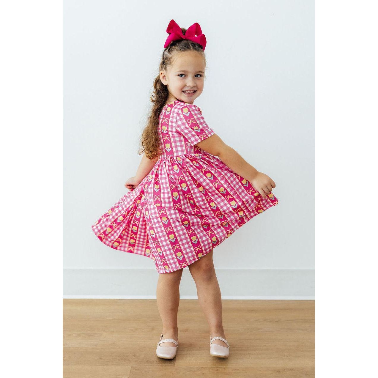 I Love You Tulip Much S/S Pocket Twirl Dress