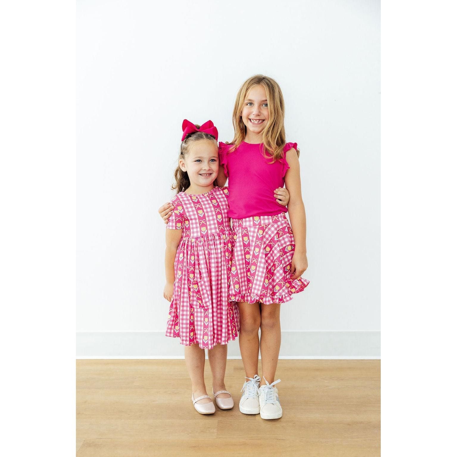 I Love You Tulip Much S/S Pocket Twirl Dress