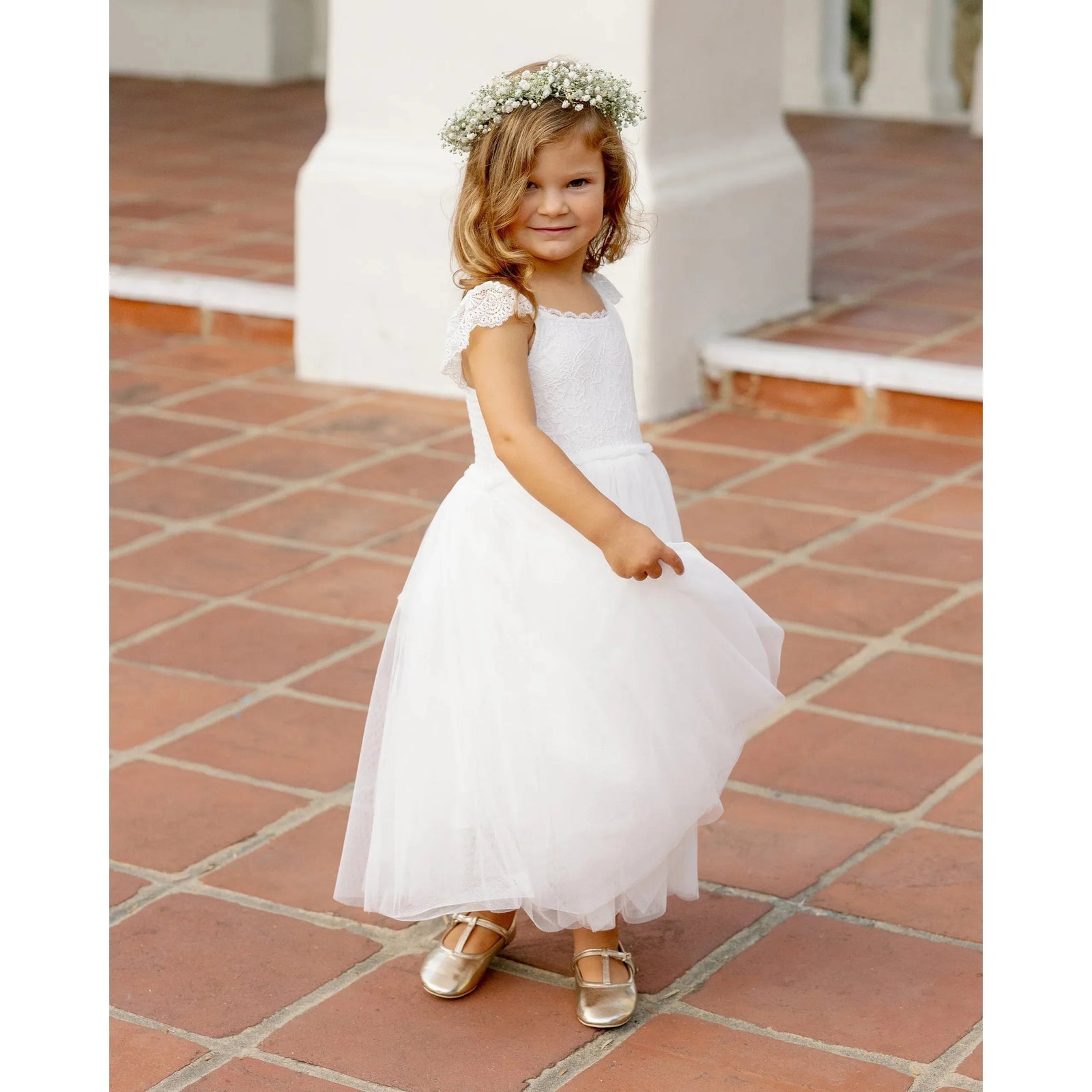 camilla dress || white