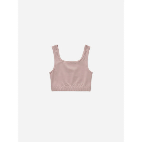 crop fitted tank || mauve