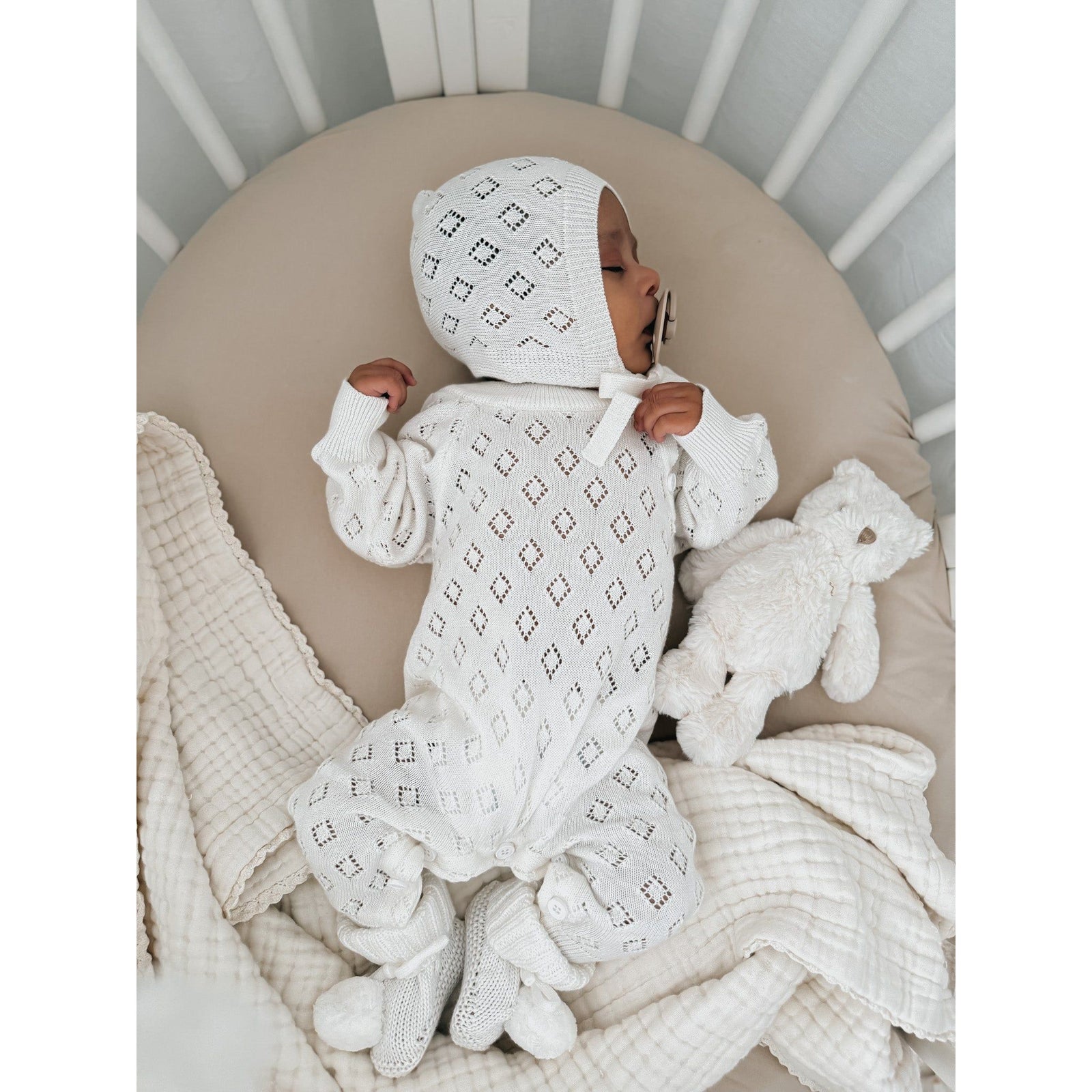 Bring Me Home Diamond Pointelle Bundle - White