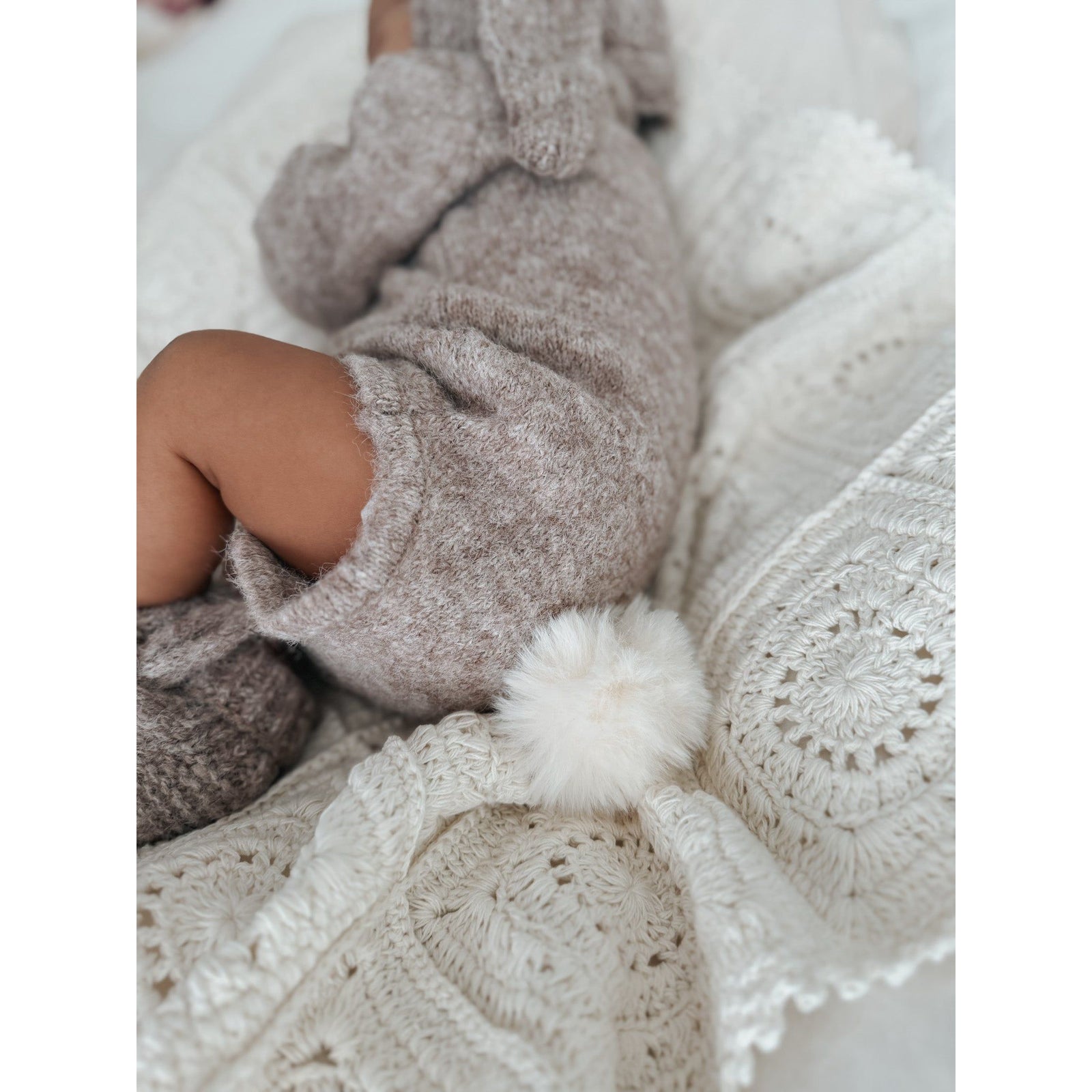 Luna + Luca Cozy Bunny Romper