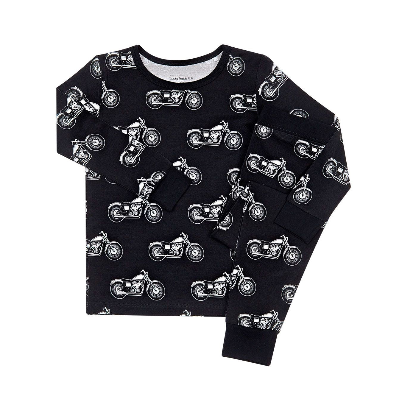 Bamboo Two Piece Set | Born to Ride Black