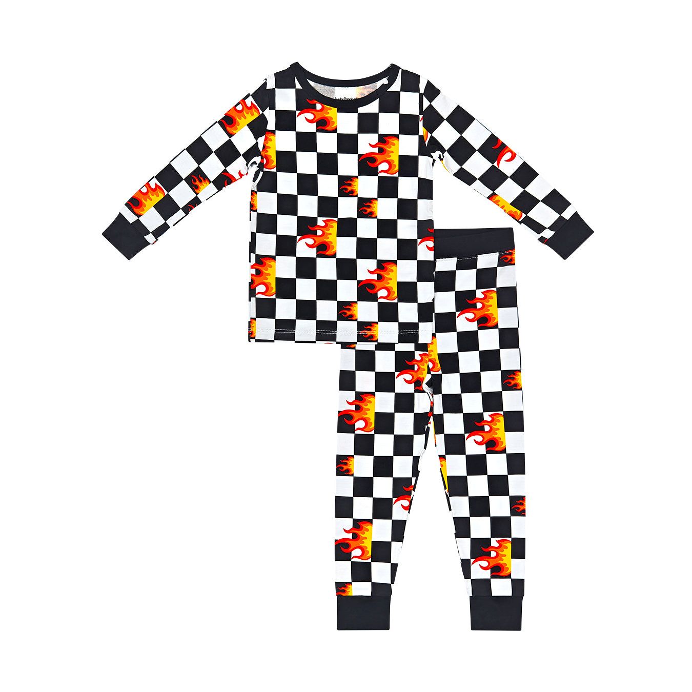 Bamboo Two Piece Set | Checker Blaze