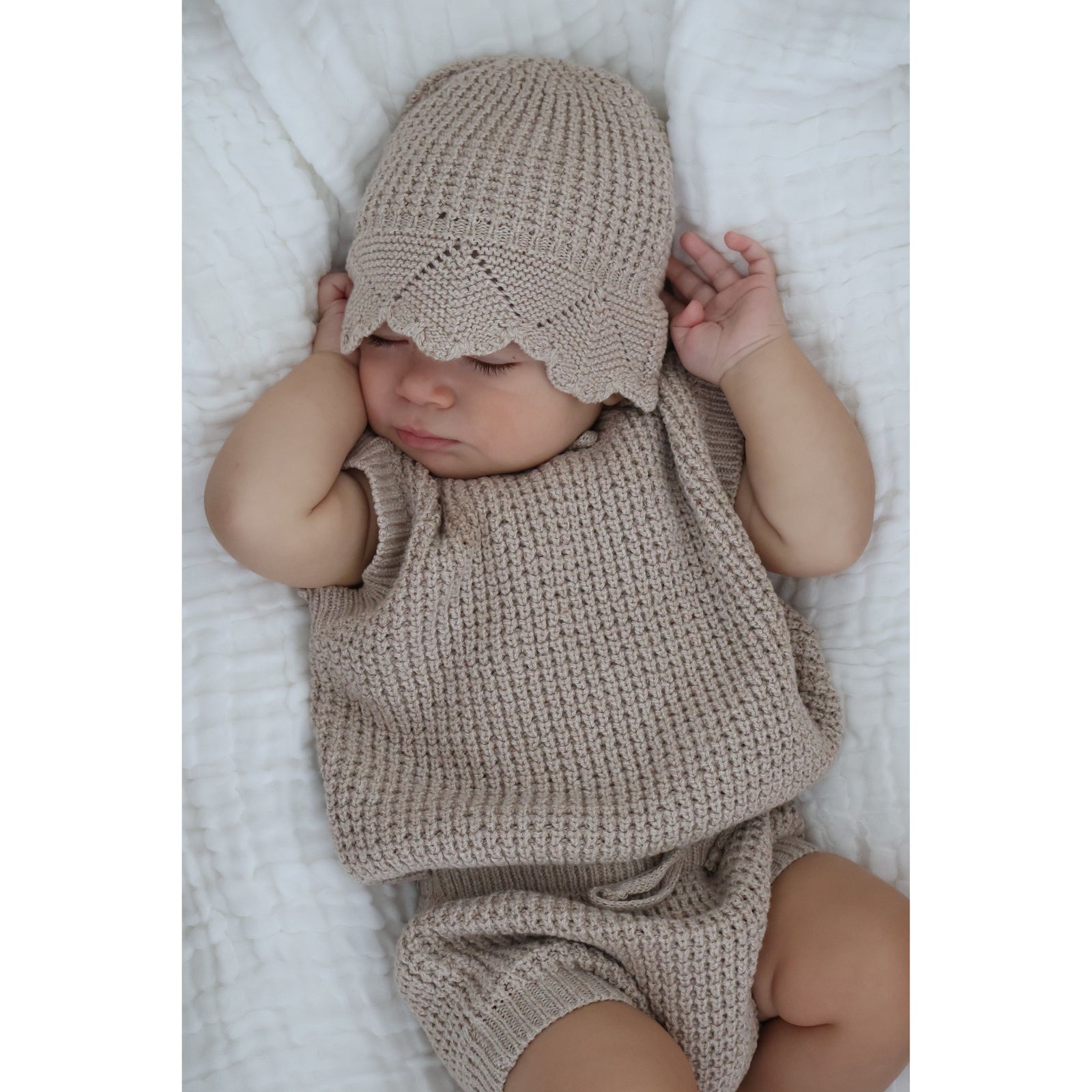 Luna + Luca Summer Tank Set - Heather Beige