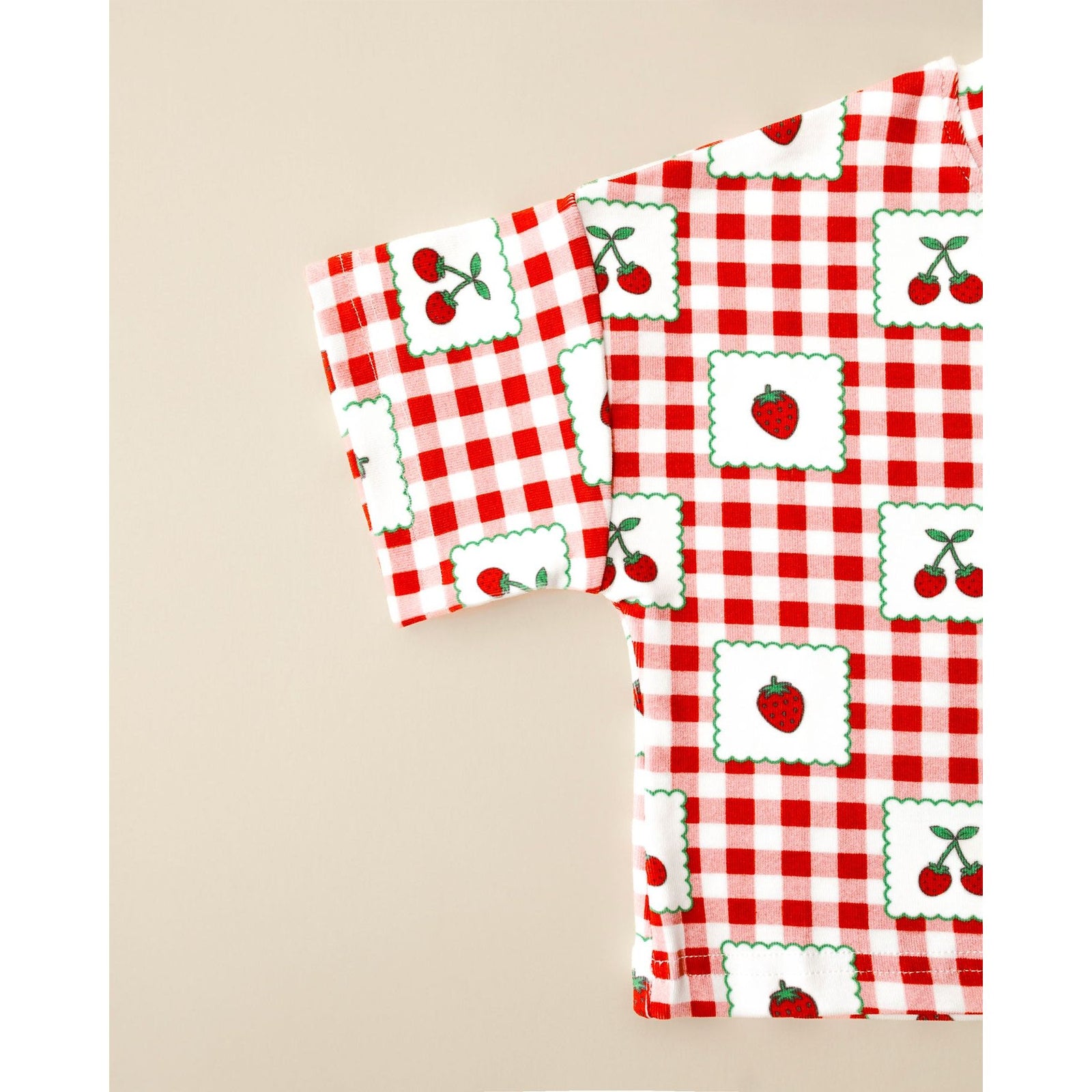 Shorts Set | Strawberry Gingham