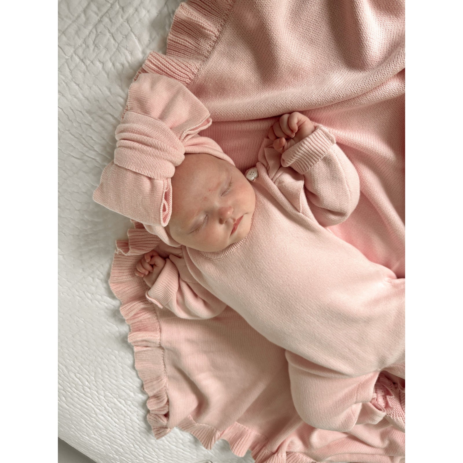 Classic Bow Headband - Powder Pink
