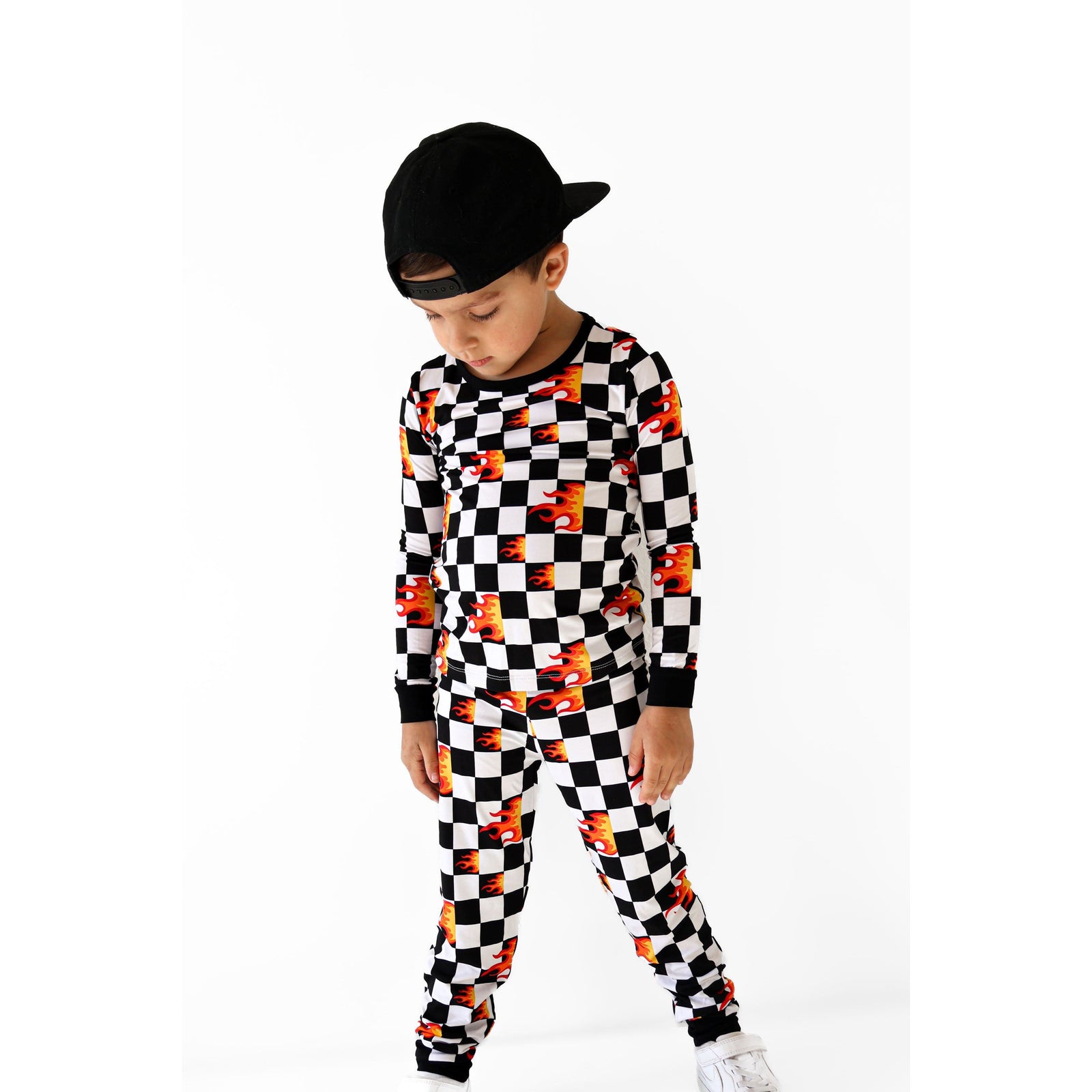 Bamboo Two Piece Set | Checker Blaze