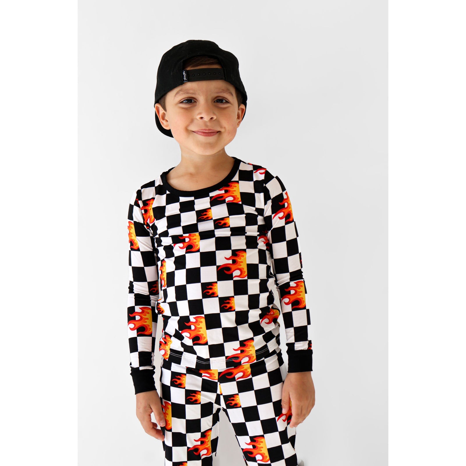 Bamboo Two Piece Set | Checker Blaze