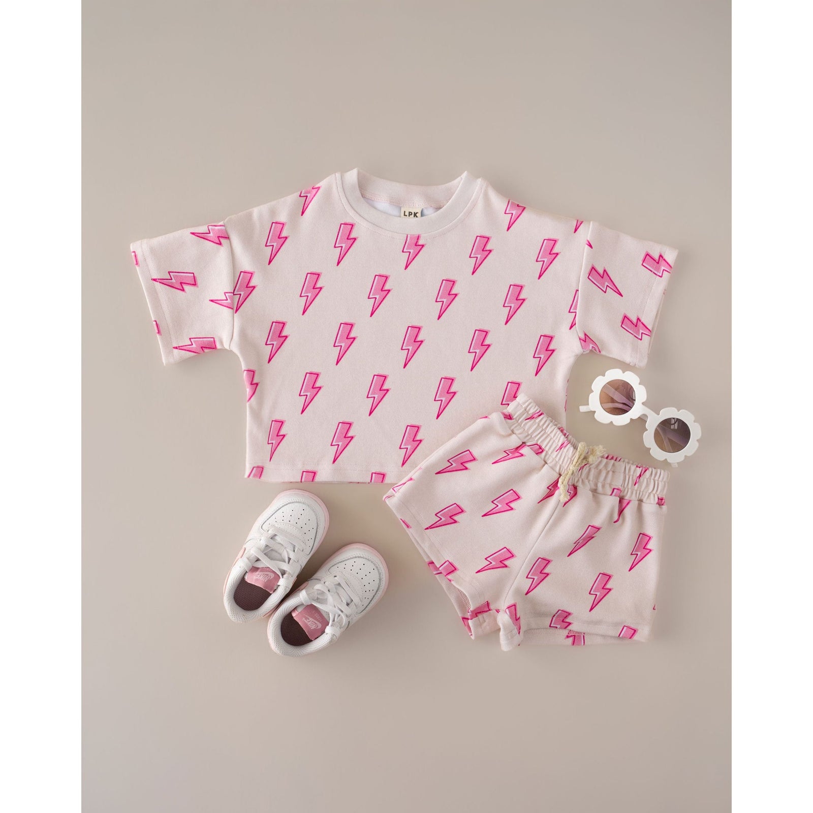 Shorts Set | Pink Bolts
