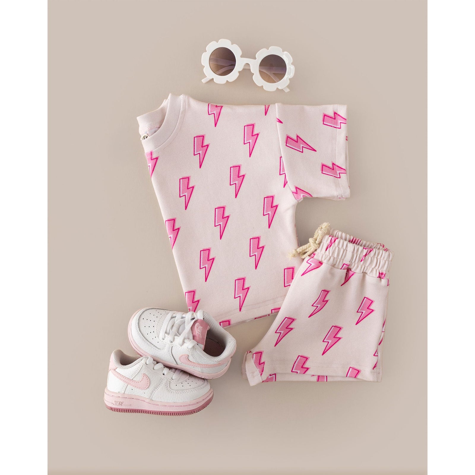Shorts Set | Pink Bolts