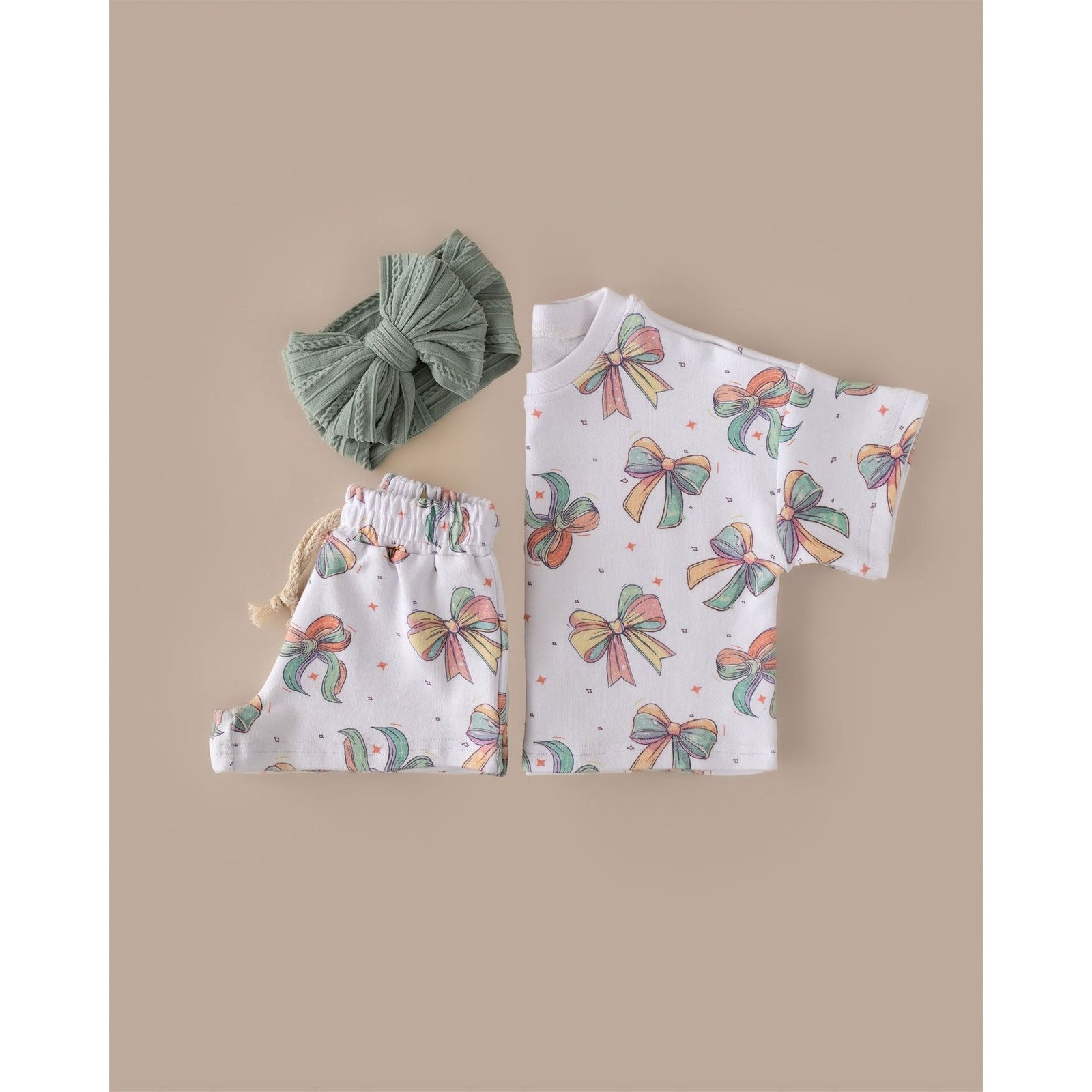 Shorts Set | Happy Bows
