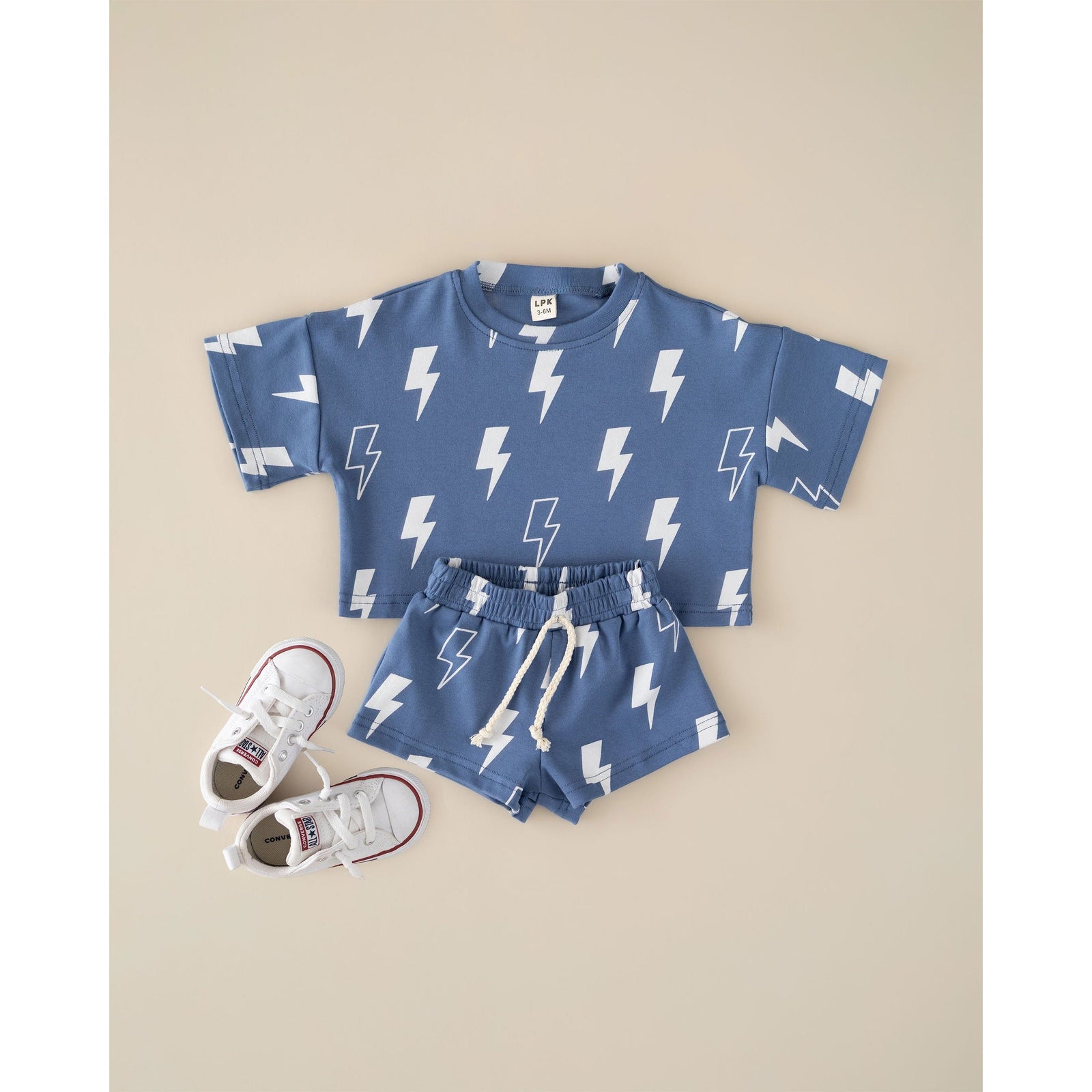 Shorts Set | Blue Bolts