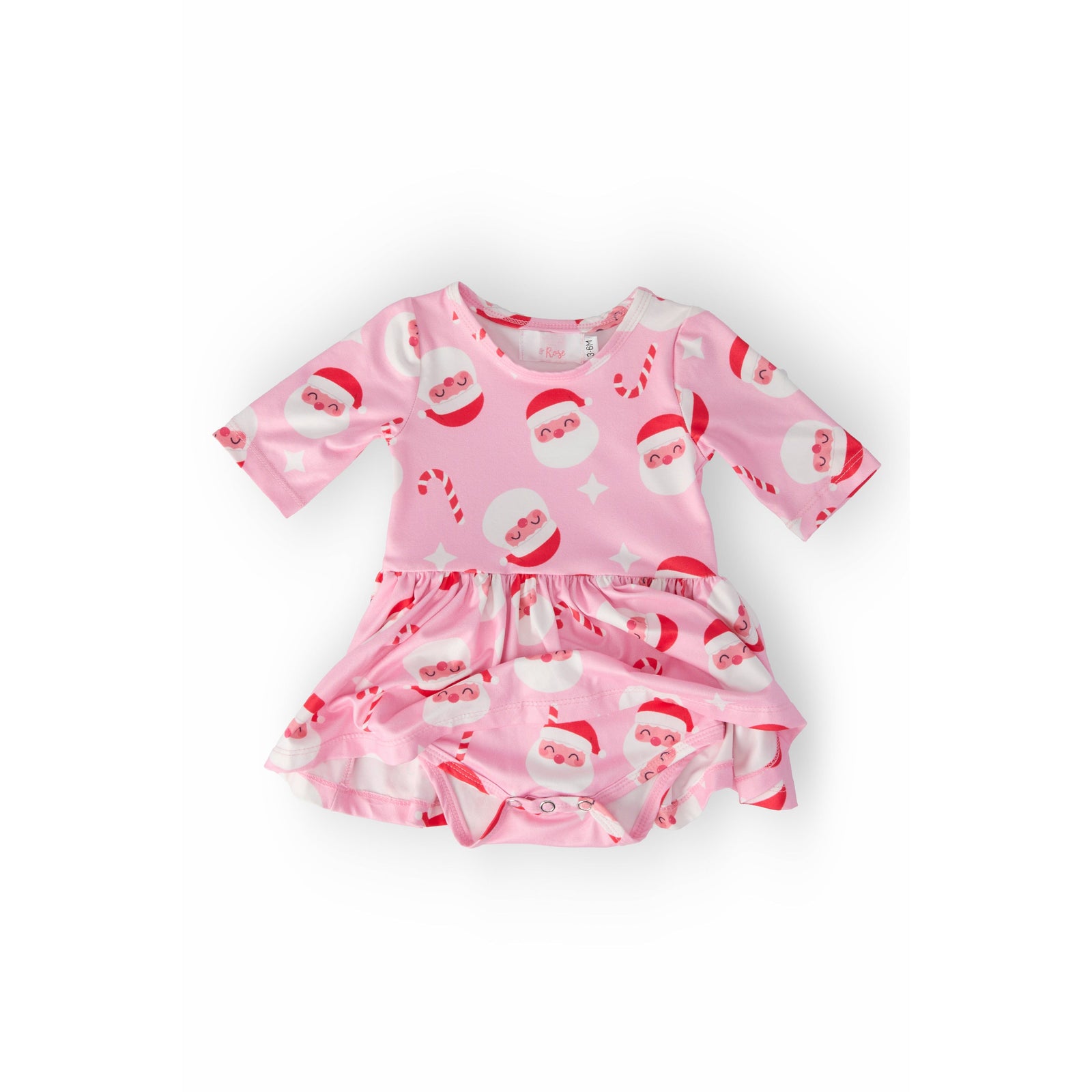 Jingle Bells 3/4 Sleeve Twirl Bodysuit