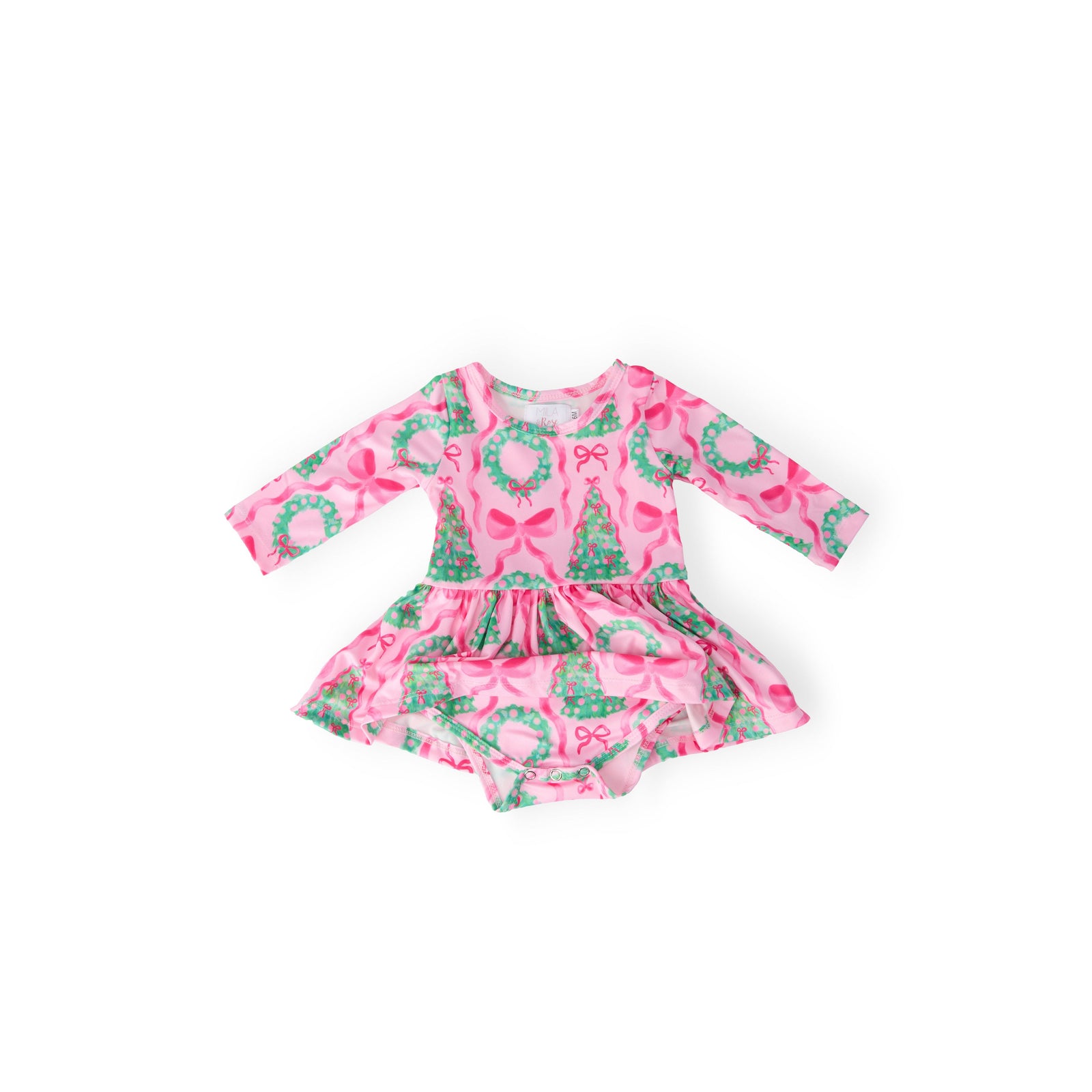 Jingle Bows L/S Twirl Bodysuit