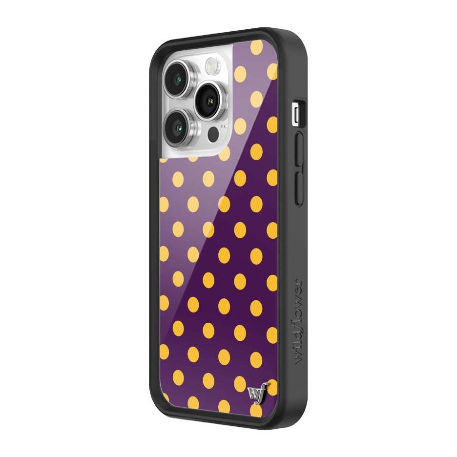 Polka Dot | Purple and Yellow iPhone Case