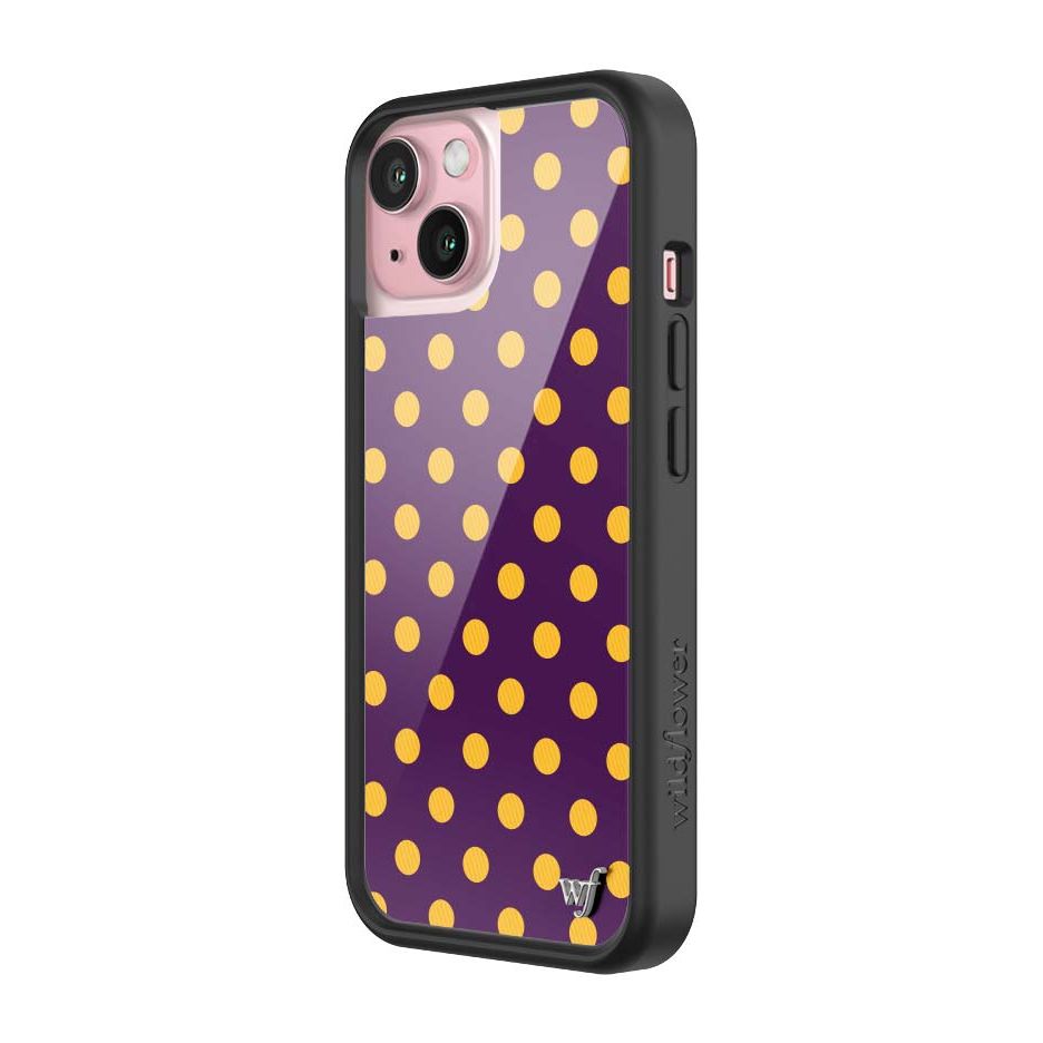 Polka Dot | Purple and Yellow iPhone Case