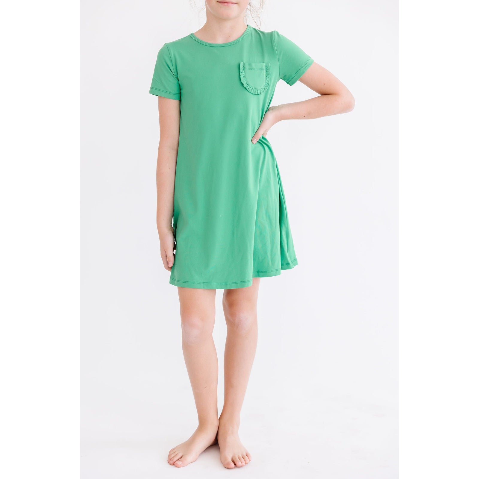 Kelly Green T-Shirt Dress