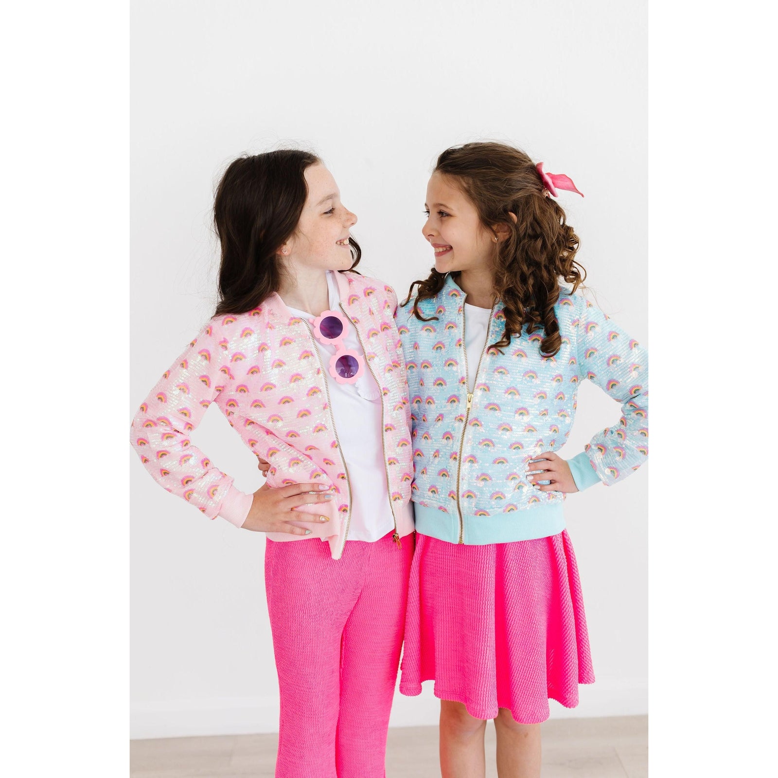 Pink Rainbow Sequin Jacket